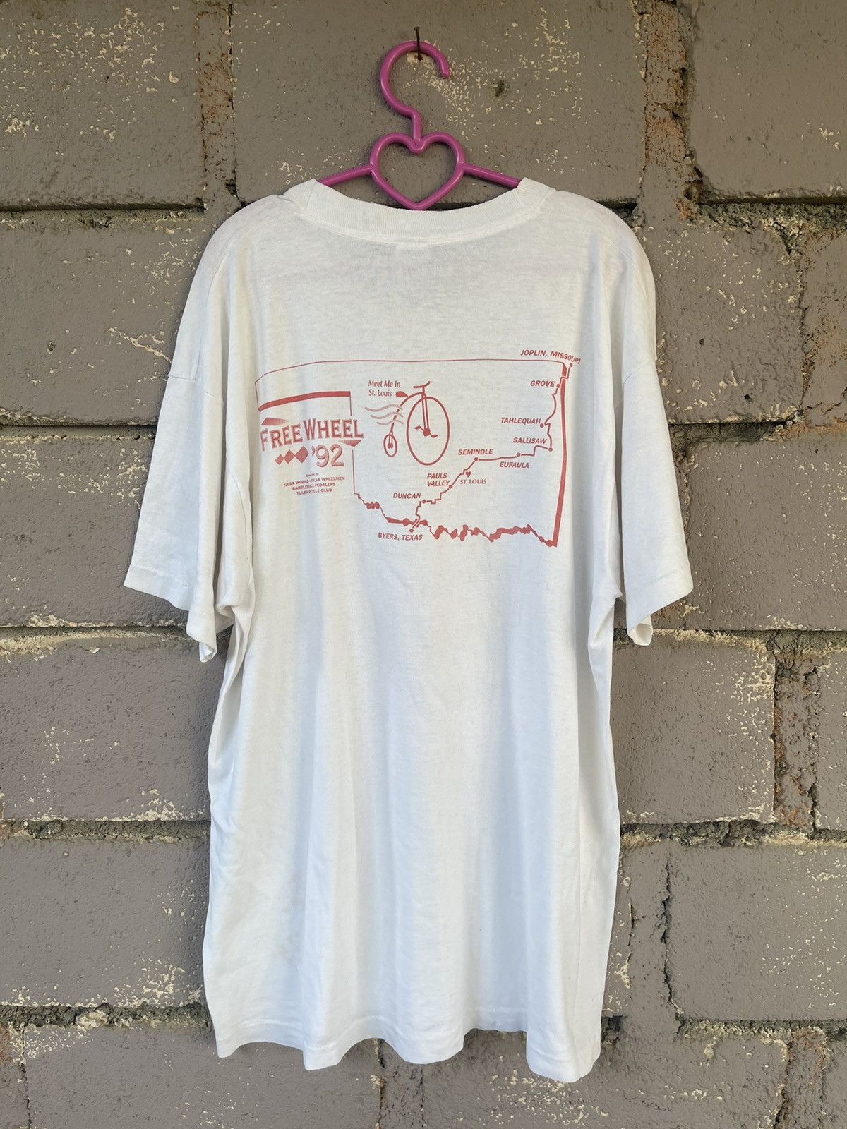 Vintage Rare Vintage FREE WHEEL 1992 Tulsa Bicycle Club Made in USA Size US XL / EU 56 / 4 - 5 Thumbnail