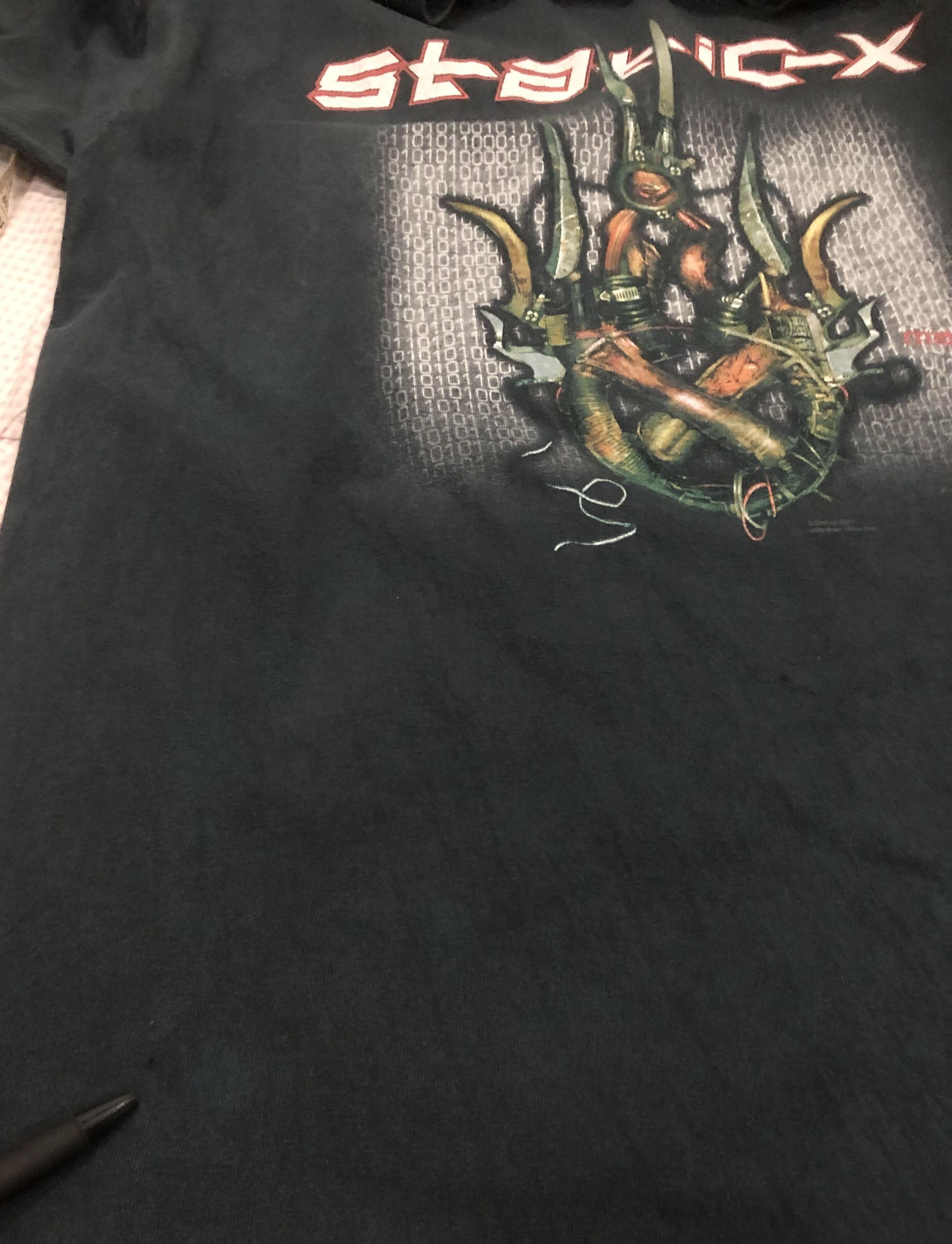 Band Tees Vintage Distressed/Very Worn Static-X Band Tshirt Size US L / EU 52-54 / 3 - 7 Thumbnail