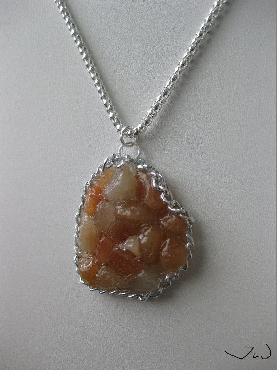 Handmade × Jewelry Red Aventurine Chips Necklace Size ONE SIZE - 2 Thumbnail