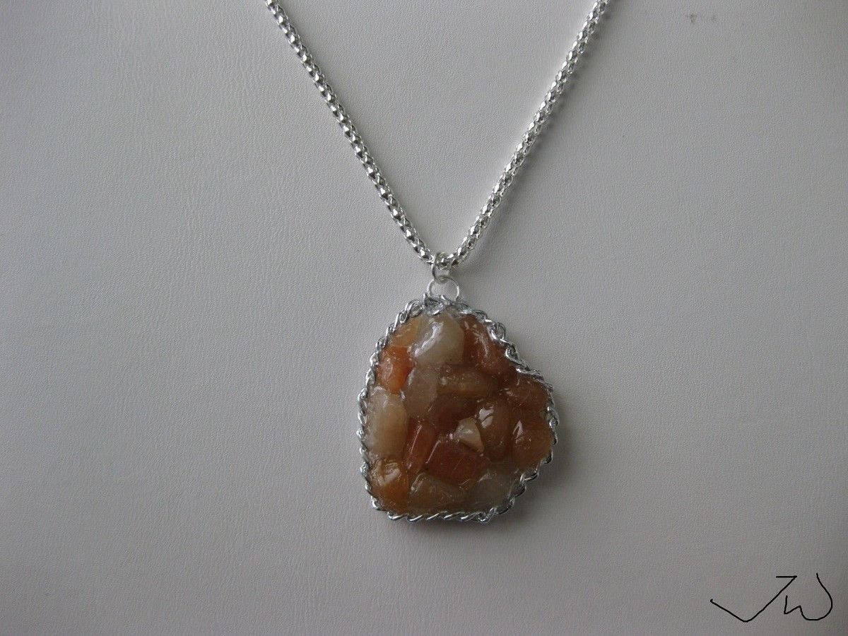 Handmade × Jewelry Red Aventurine Chips Necklace Size ONE SIZE - 1 Thumbnail