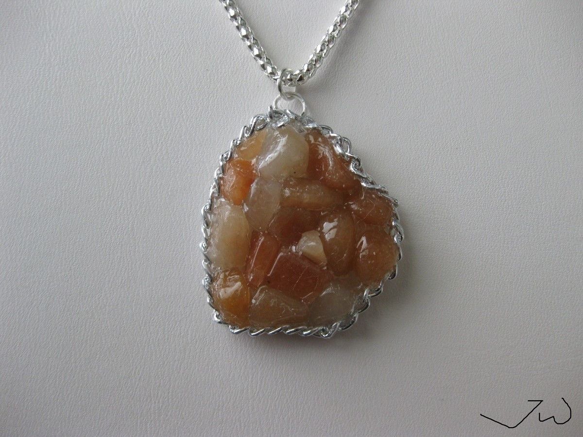 Handmade × Jewelry Red Aventurine Chips Necklace Size ONE SIZE - 3 Thumbnail