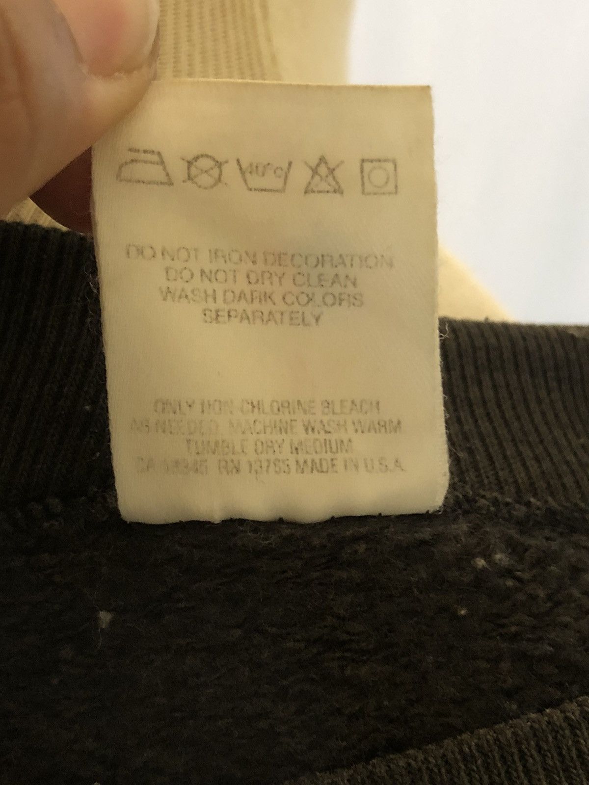 Fruit Of The Loom Early 80's Original Vintage CBGB Sweatshirt Size US XL / EU 56 / 4 - 5 Thumbnail