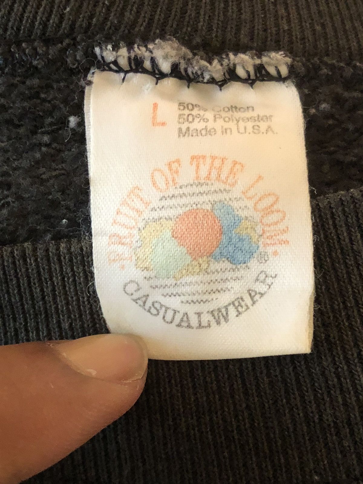 Fruit Of The Loom Early 80's Original Vintage CBGB Sweatshirt Size US XL / EU 56 / 4 - 4 Thumbnail