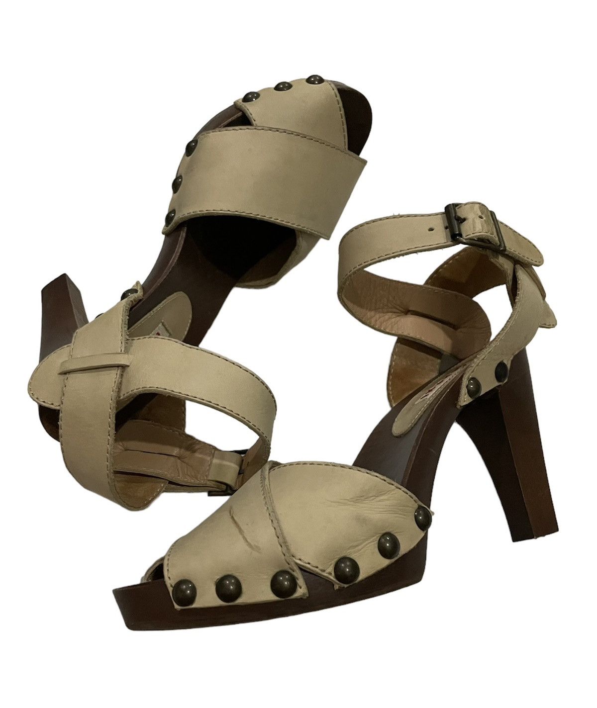 Marni MARNI WOOD HEELS Size US 7 / IT 37 - 2 Thumbnail