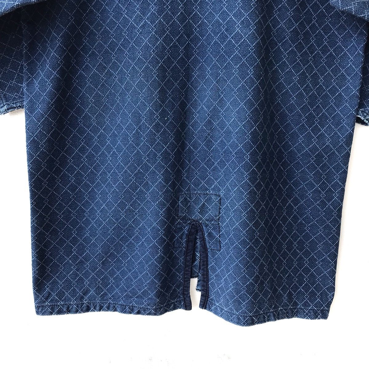 Indigo × Japanese Brand × Real Japan Blues 90s Samurai Kendo Denim Indigo Dyed Sanjuro Jacket Size US S / EU 44-46 / 1 - 7 Thumbnail