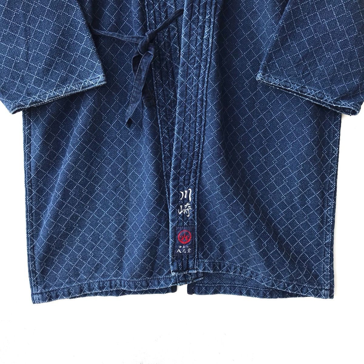 Indigo × Japanese Brand × Real Japan Blues 90s Samurai Kendo Denim Indigo Dyed Sanjuro Jacket Size US S / EU 44-46 / 1 - 4 Thumbnail