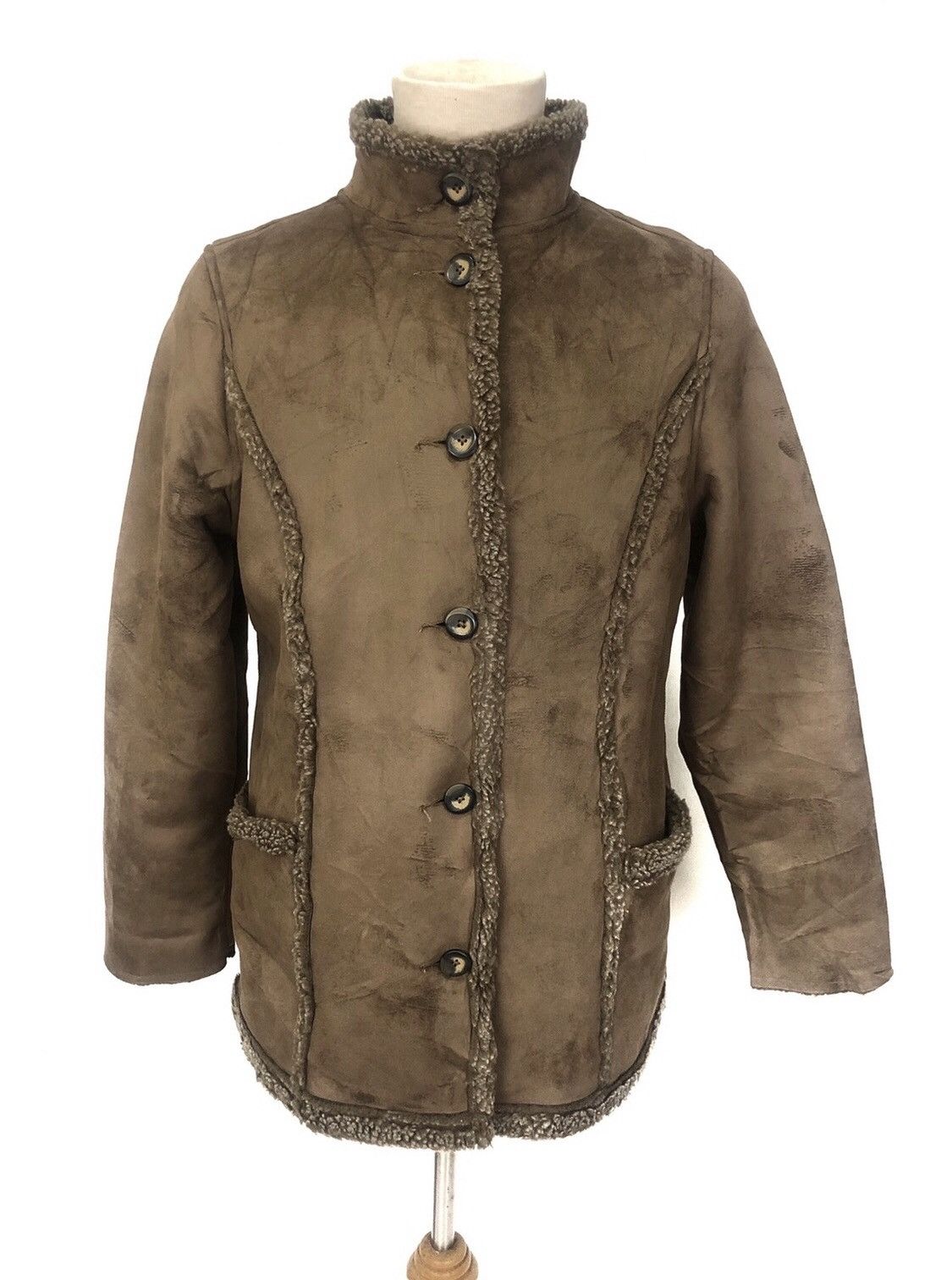 Genuine Leather Mink Fur LL.Bean Sherpa Leather Jacket Size US L / EU 52-54 / 3 - 3 Thumbnail