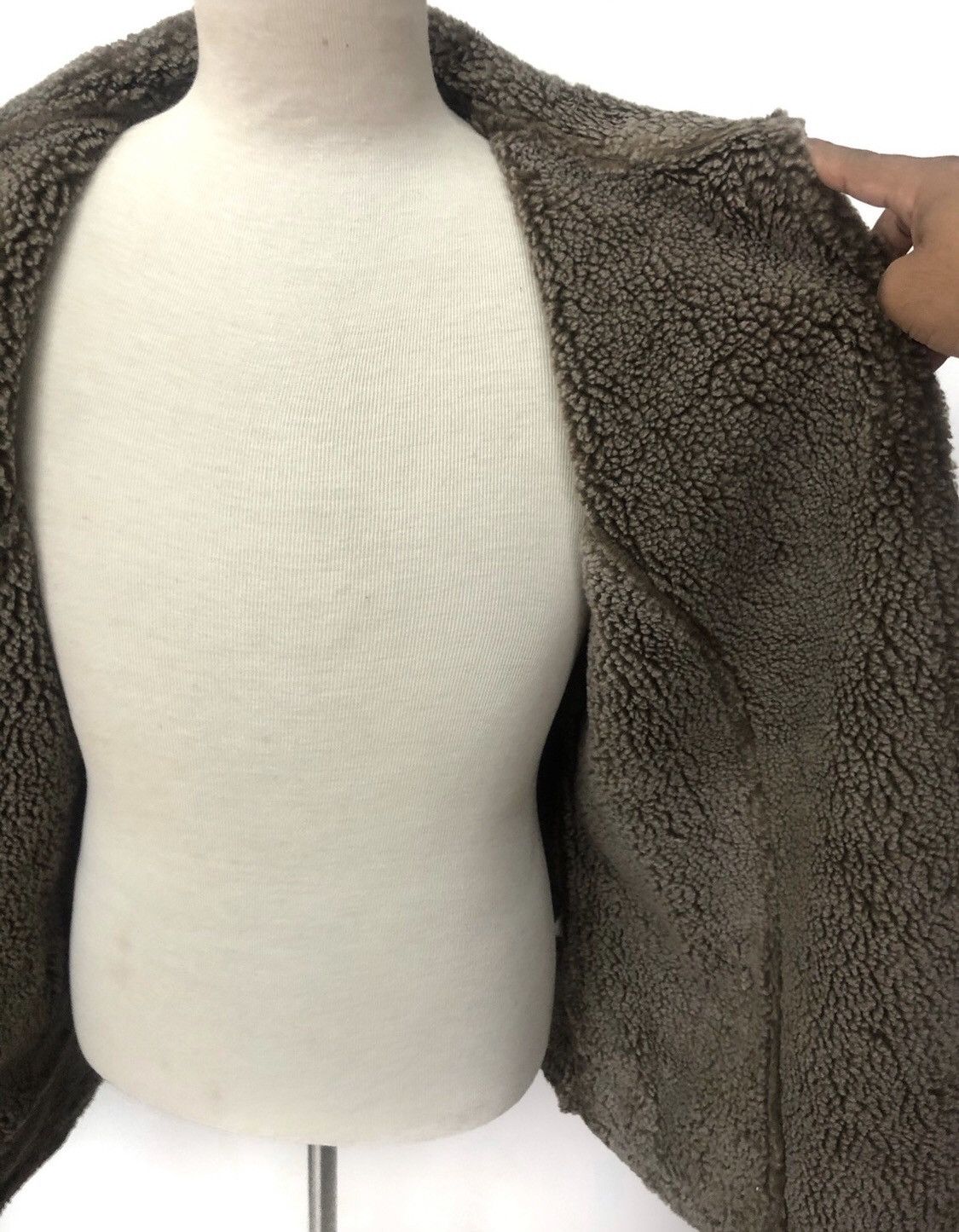 Genuine Leather Mink Fur LL.Bean Sherpa Leather Jacket Size US L / EU 52-54 / 3 - 9 Thumbnail