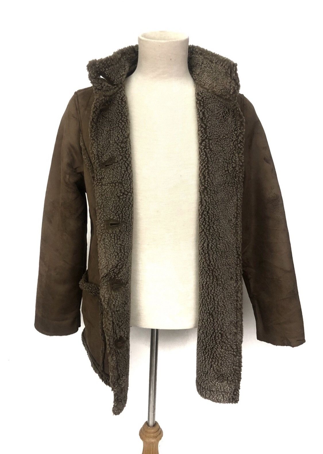 Genuine Leather Mink Fur LL.Bean Sherpa Leather Jacket Size US L / EU 52-54 / 3 - 7 Thumbnail