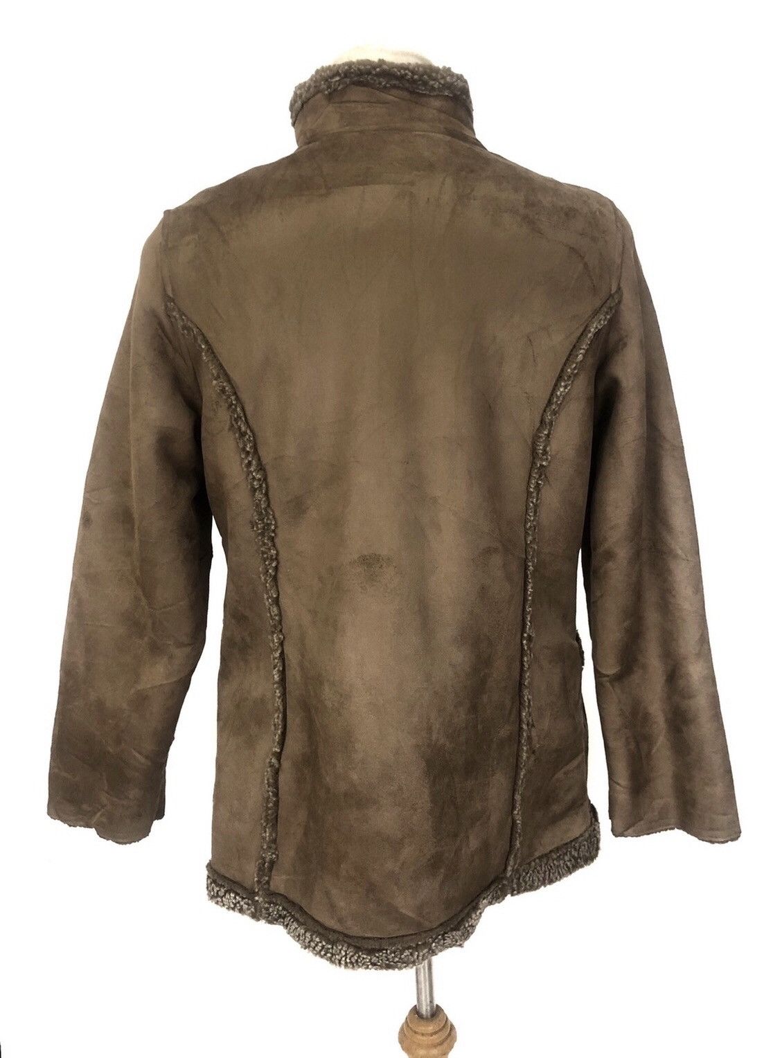 Genuine Leather Mink Fur LL.Bean Sherpa Leather Jacket Size US L / EU 52-54 / 3 - 2 Thumbnail