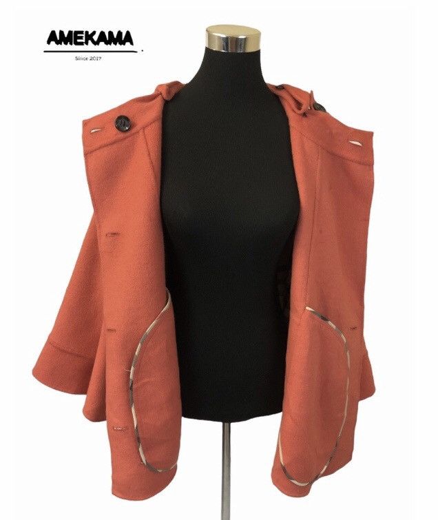 Burberry RARE 🔥🔥🔥 Luxury Burberry Prorsum Wool Cloak Jacket Size L / US 10 / IT 46 - 3 Thumbnail