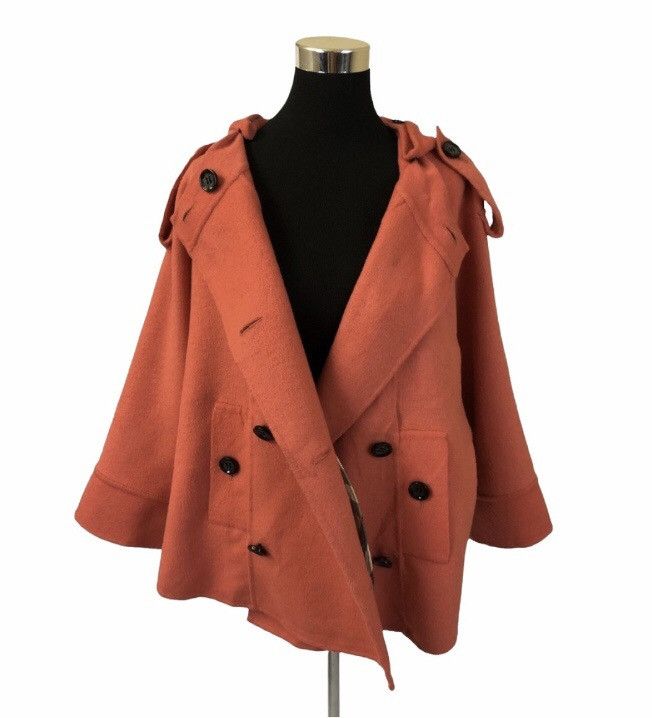 Burberry RARE 🔥🔥🔥 Luxury Burberry Prorsum Wool Cloak Jacket Size L / US 10 / IT 46 - 1 Thumbnail