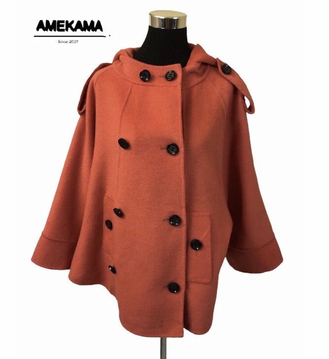 Burberry RARE 🔥🔥🔥 Luxury Burberry Prorsum Wool Cloak Jacket Size L / US 10 / IT 46 - 4 Thumbnail