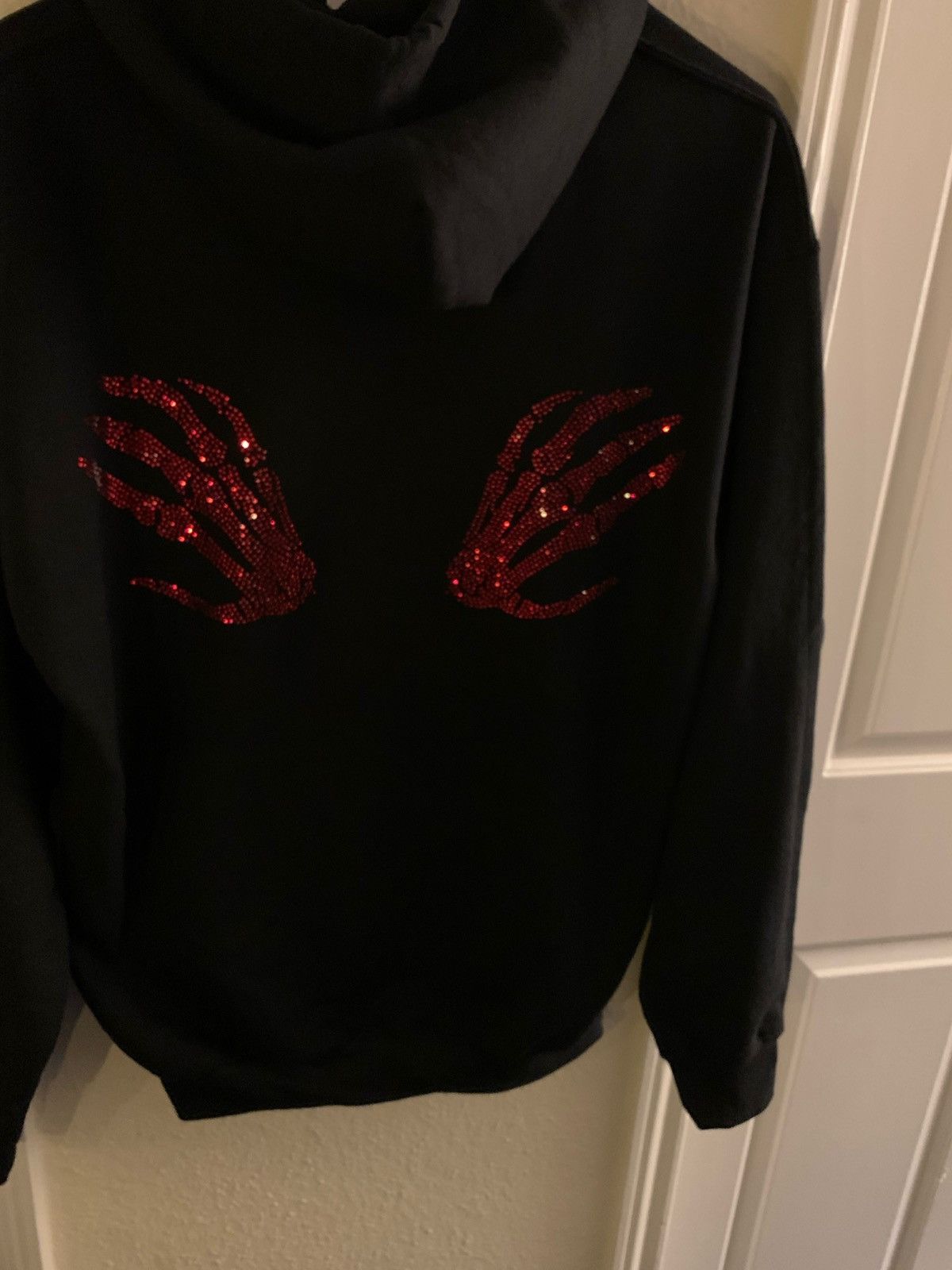 Japanese Brand Rhinestones Skeleton Cross Hoodie Size US M / EU 48-50 / 2 - 3 Thumbnail