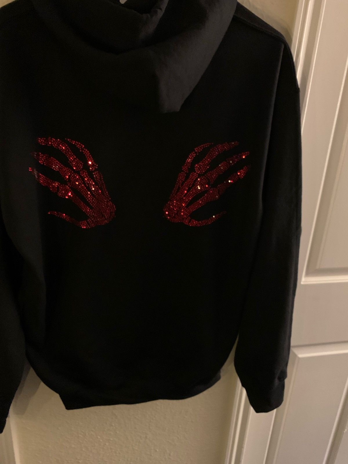 Japanese Brand Rhinestones Skeleton Cross Hoodie Size US M / EU 48-50 / 2 - 5 Thumbnail