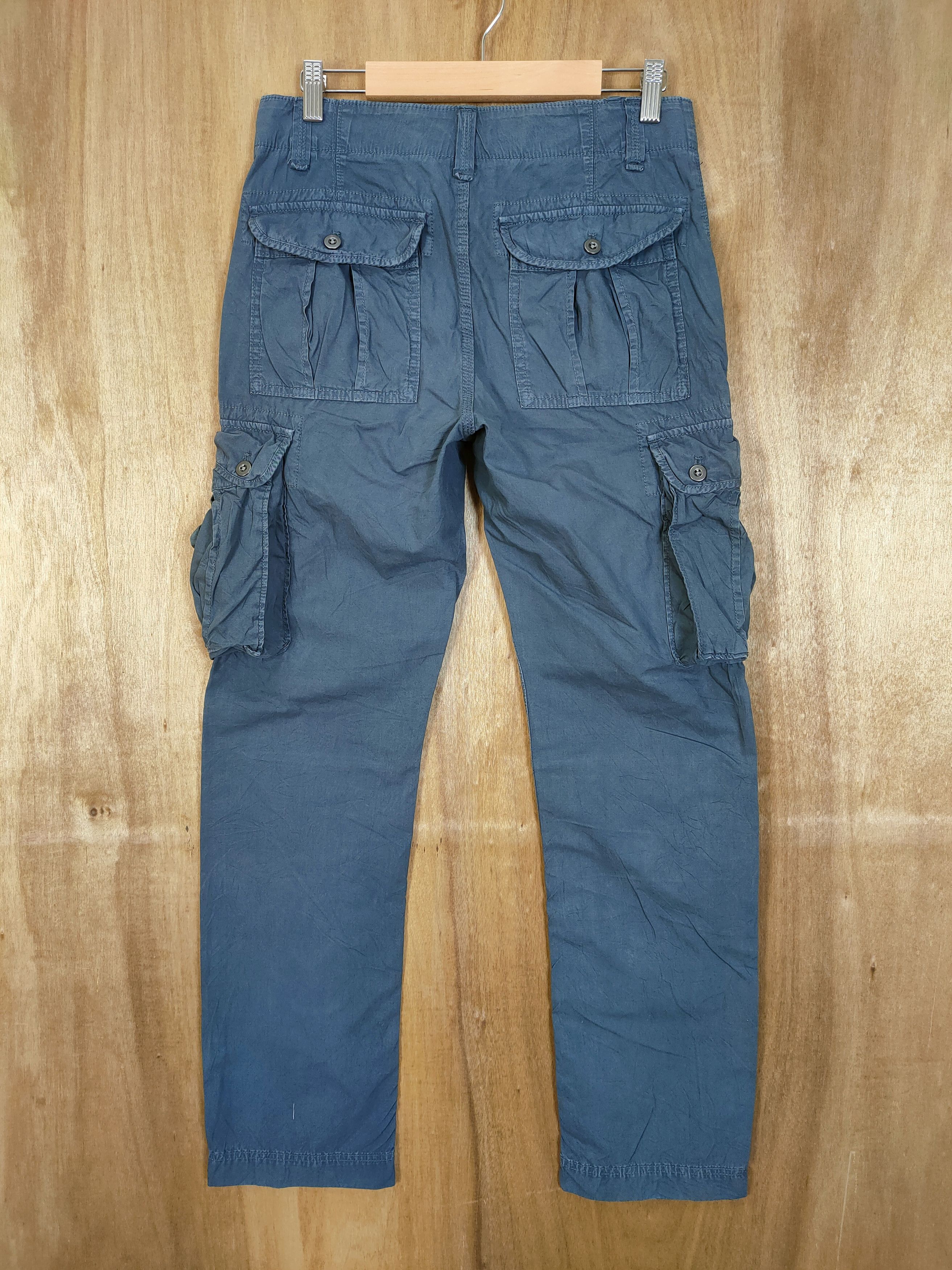 Gap × If Six Was Nine VINTAGE GAP BLUE BONDAGE CARGO PANTS Size US 28 / EU 44 - 6 Thumbnail