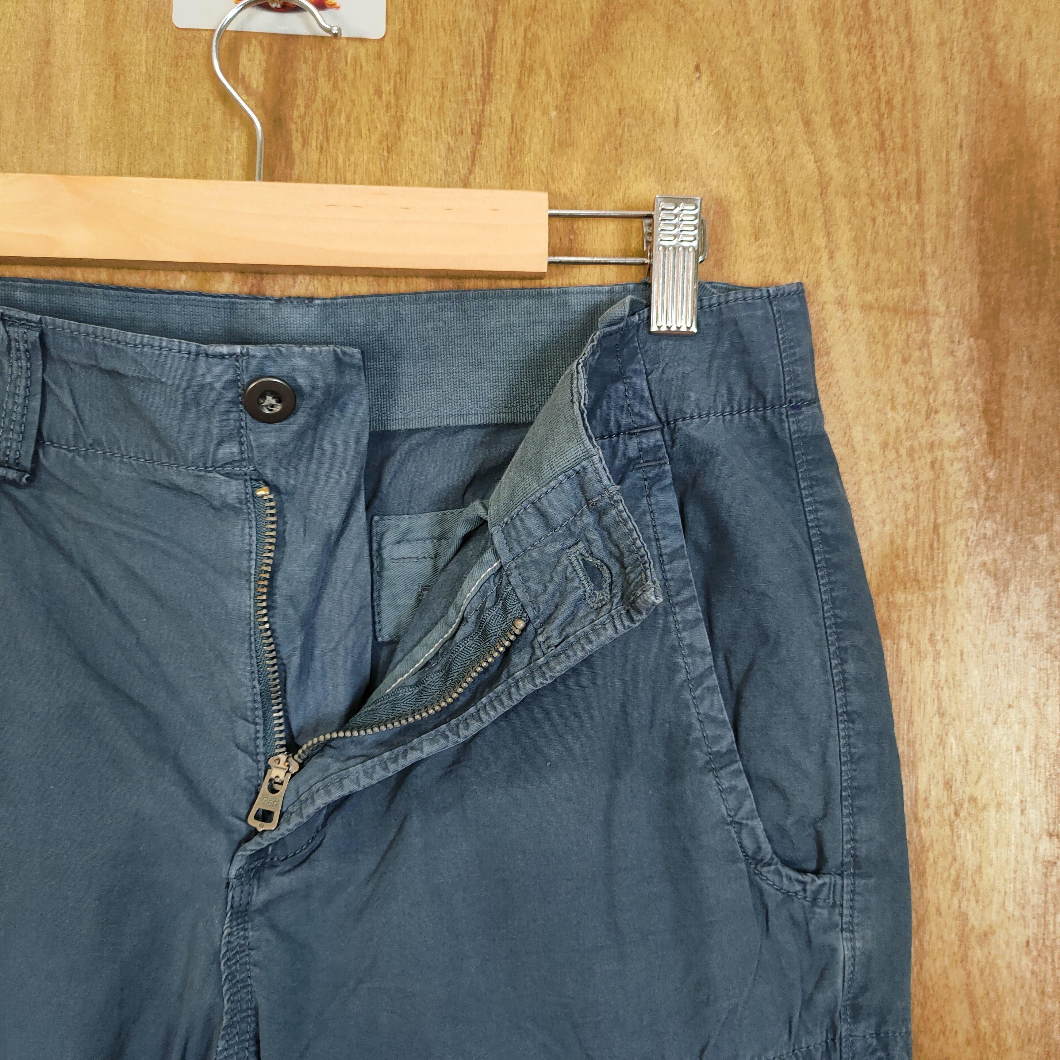 Gap × If Six Was Nine VINTAGE GAP BLUE BONDAGE CARGO PANTS Size US 28 / EU 44 - 10 Thumbnail