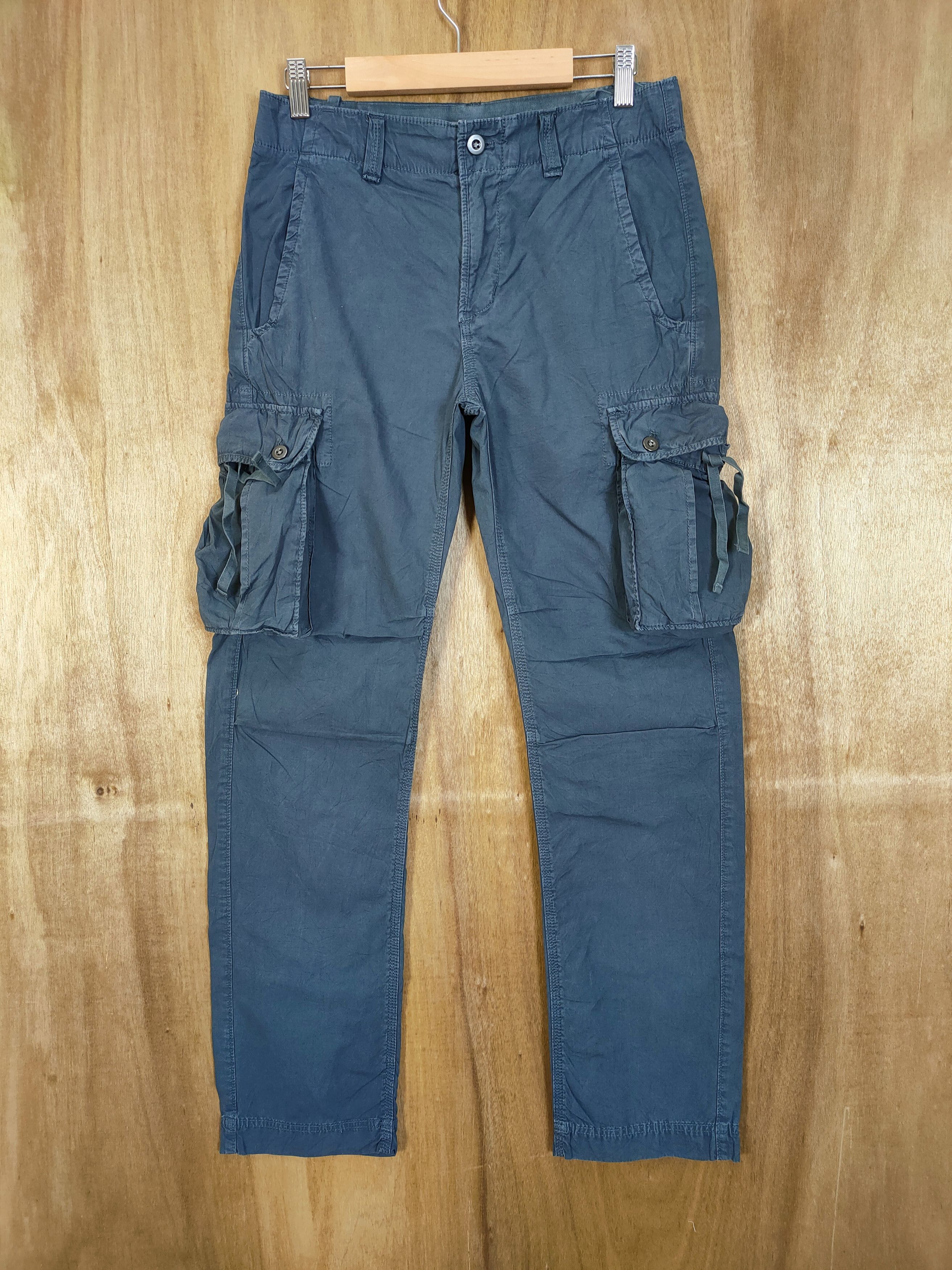 Gap × If Six Was Nine VINTAGE GAP BLUE BONDAGE CARGO PANTS Size US 28 / EU 44 - 1 Thumbnail