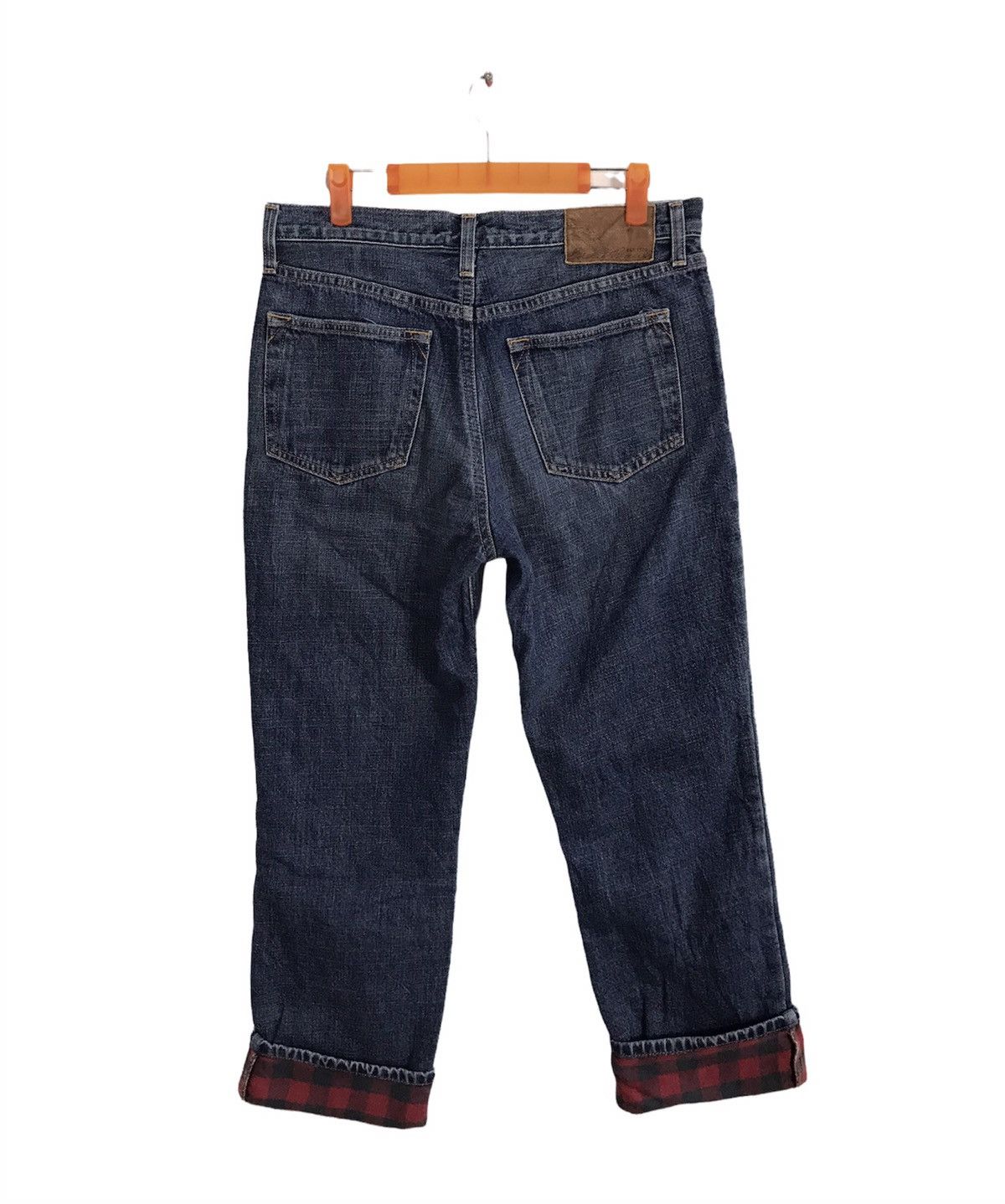 Eddie Bauer Eddie Bauer Denim Jeans Straight Cut Checked Inner Design Size US 31 - 2 Thumbnail