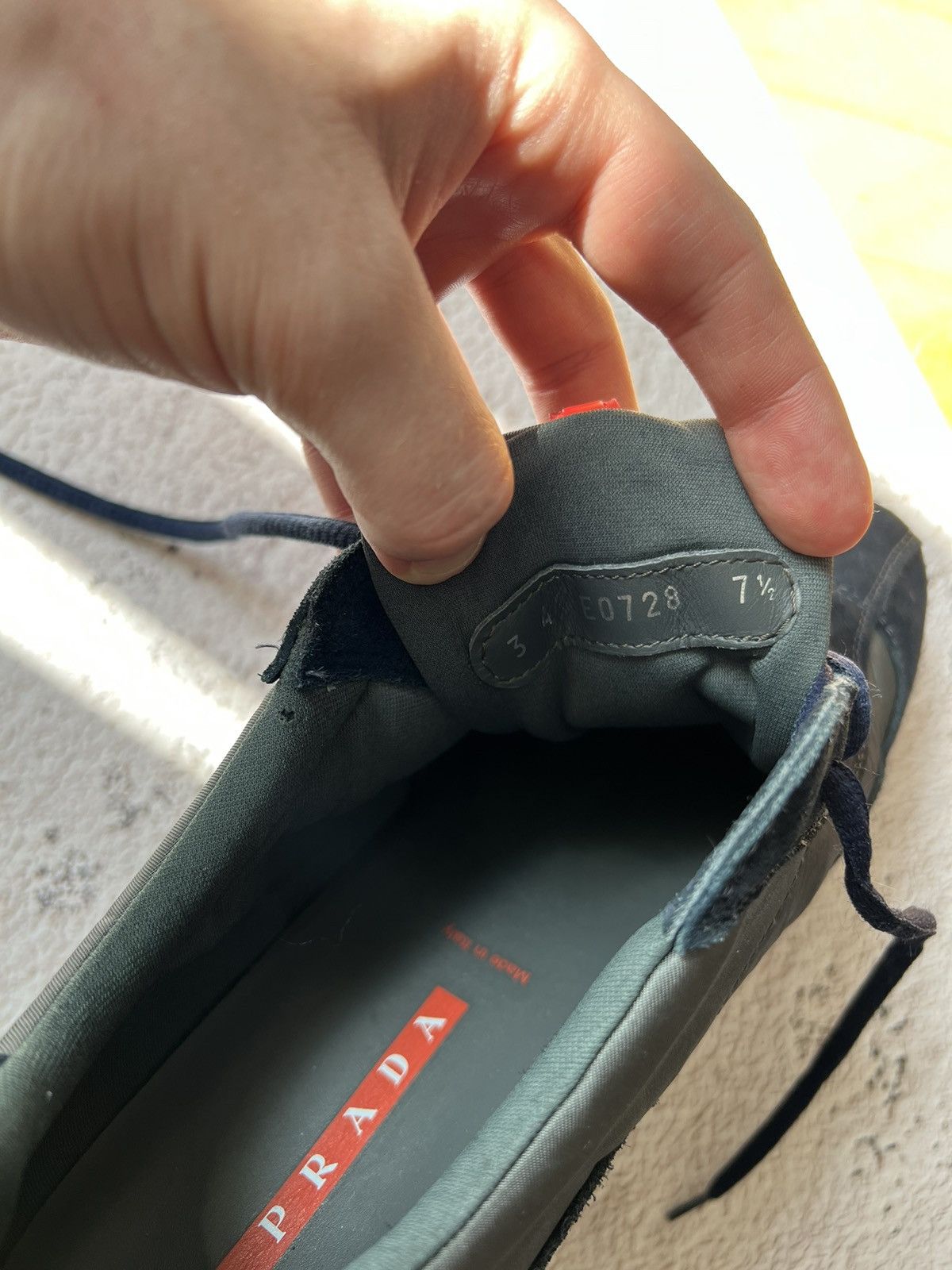 Prada × Vintage Vintage Prada Sport Low Runner Top Sneakers 7.5 Size US 7.5 / EU 40-41 - 13 Thumbnail