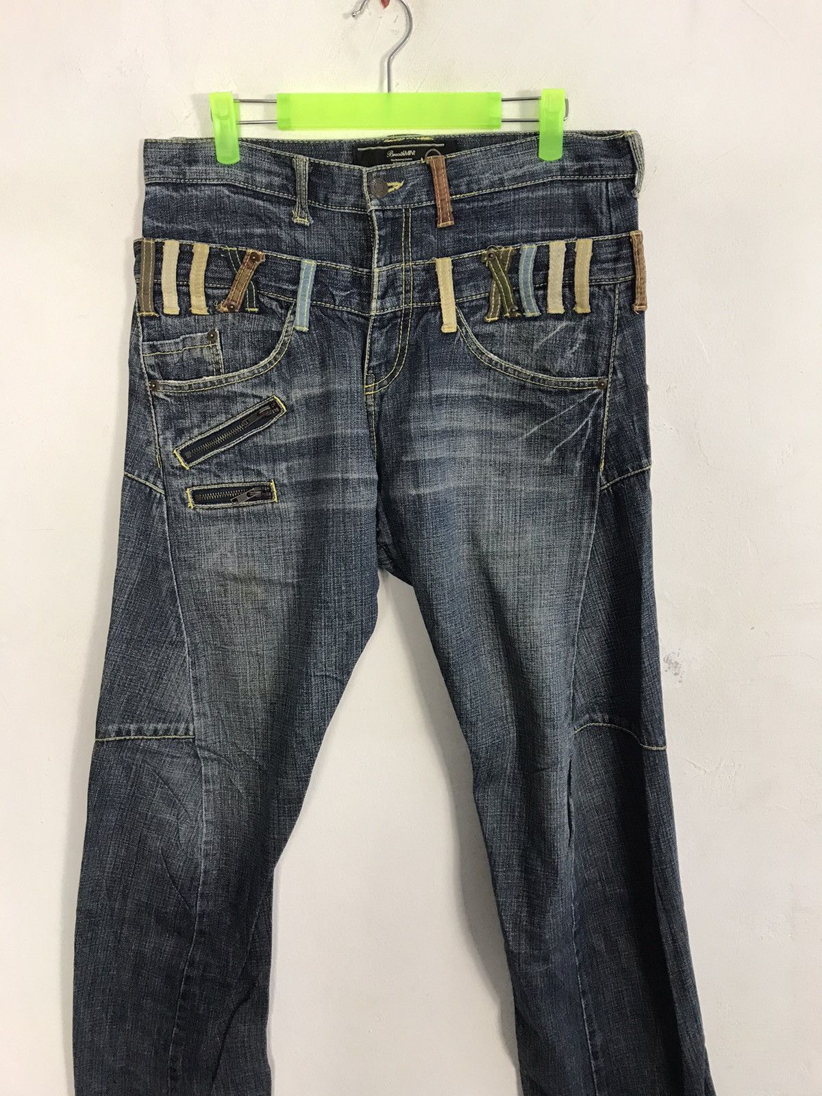 Japanese Brand Double Waist Breath Mint BRTHBREATH Denim Jeans Size US 32 / EU 48 - 3 Thumbnail