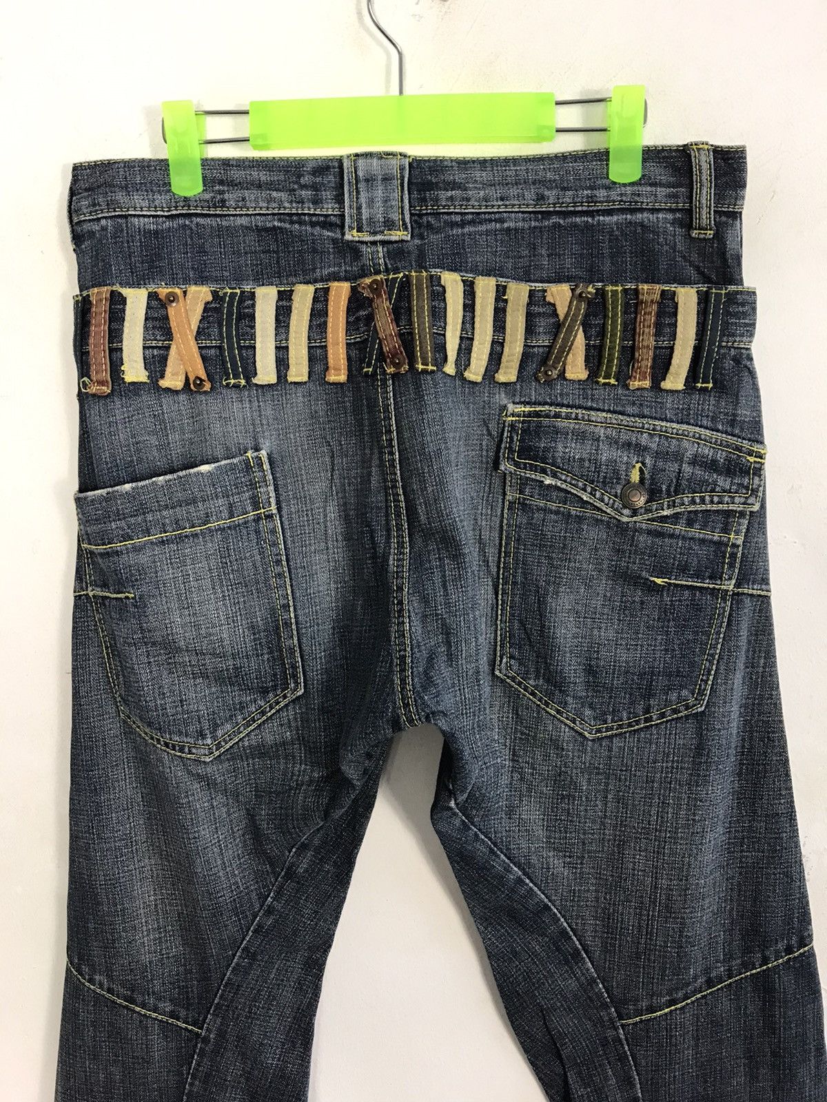 Japanese Brand Double Waist Breath Mint BRTHBREATH Denim Jeans Size US 32 / EU 48 - 4 Thumbnail