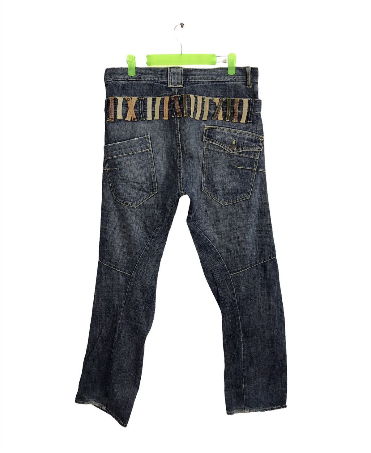 Japanese Brand Double Waist Breath Mint BRTHBREATH Denim Jeans Size US 32 / EU 48 - 2 Thumbnail