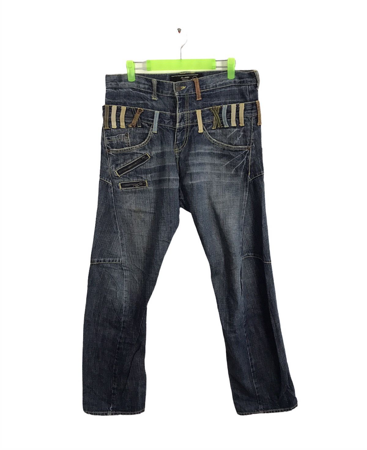 Japanese Brand Double Waist Breath Mint BRTHBREATH Denim Jeans Size US 32 / EU 48 - 1 Thumbnail
