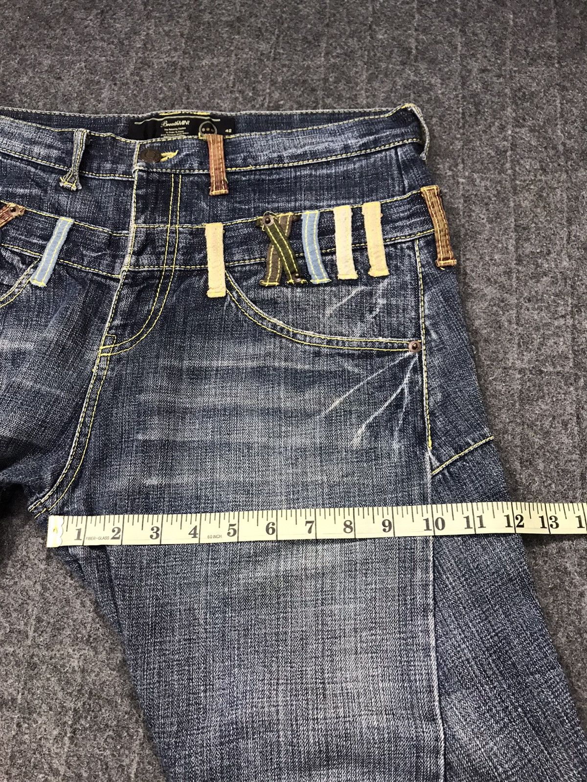Japanese Brand Double Waist Breath Mint BRTHBREATH Denim Jeans Size US 32 / EU 48 - 14 Thumbnail