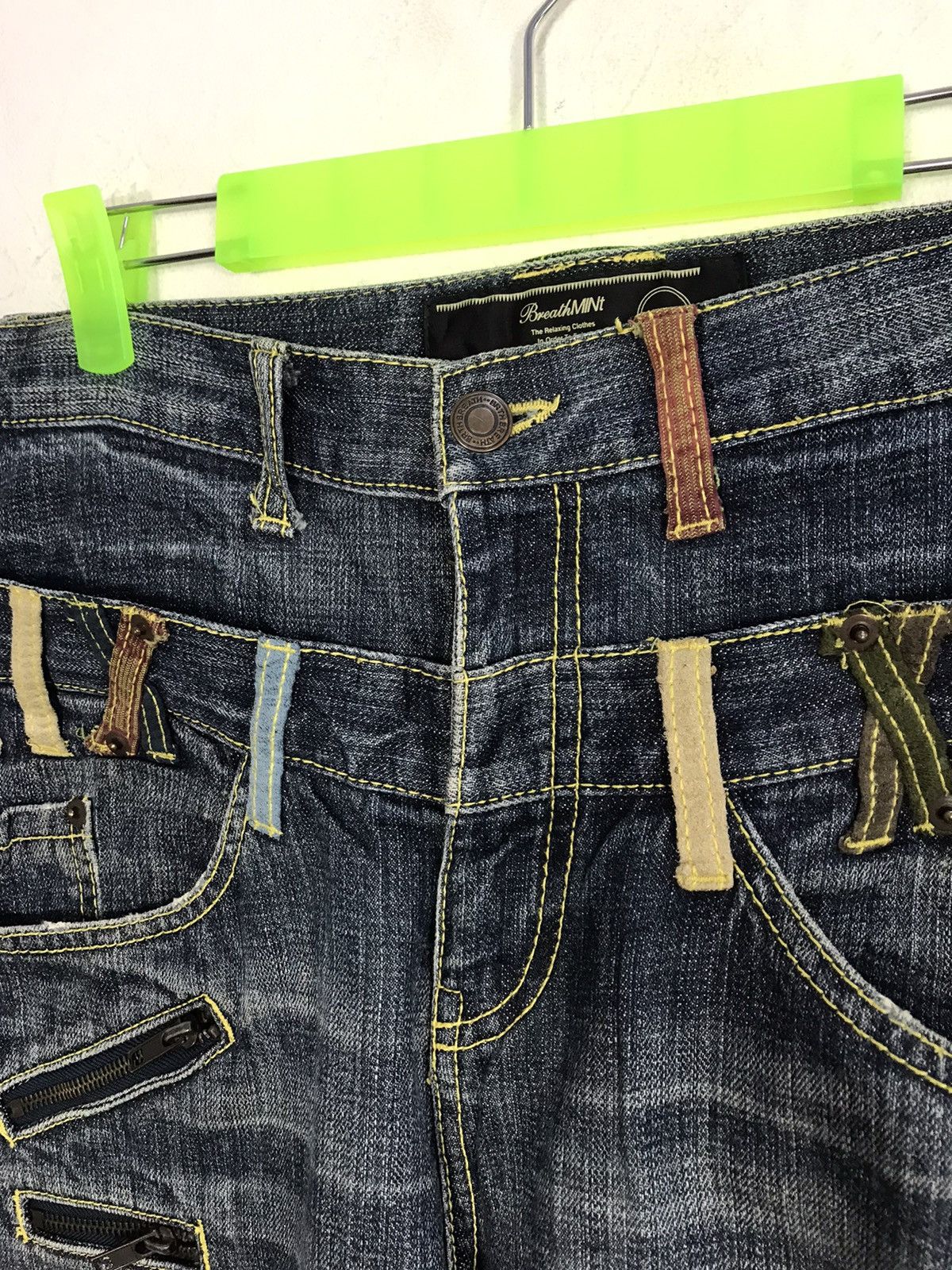 Japanese Brand Double Waist Breath Mint BRTHBREATH Denim Jeans Size US 32 / EU 48 - 5 Thumbnail