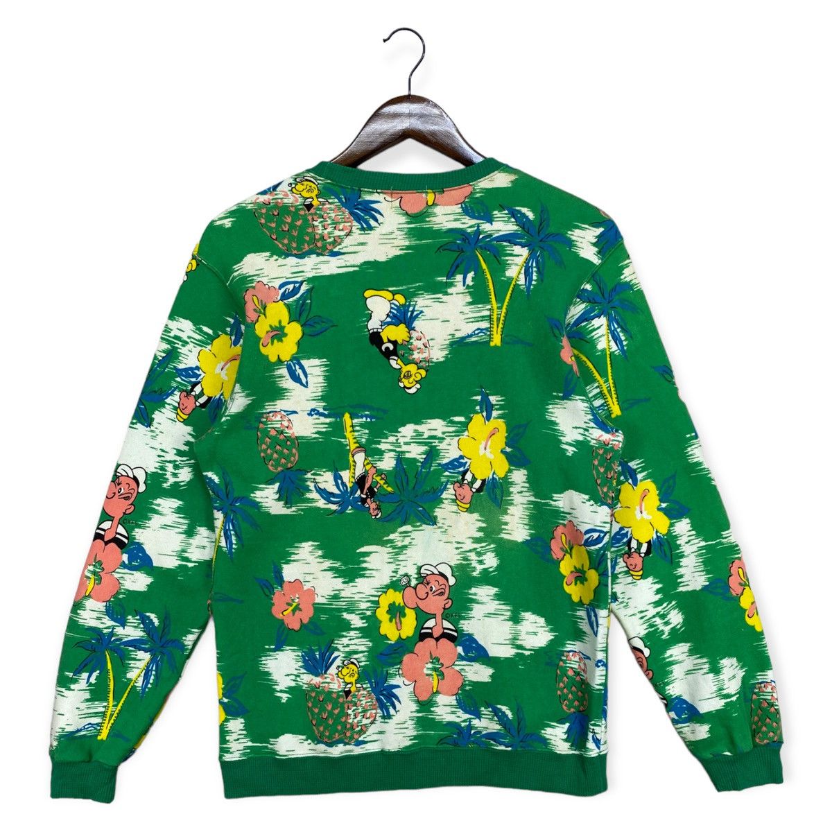 Cartoon Network Vintage Popeye Overprint Sweatshirt Size US L / EU 52-54 / 3 - 3 Thumbnail