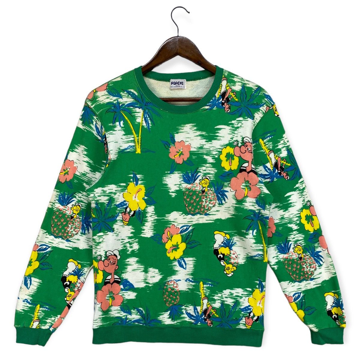 Cartoon Network Vintage Popeye Overprint Sweatshirt Size US L / EU 52-54 / 3 - 1 Thumbnail