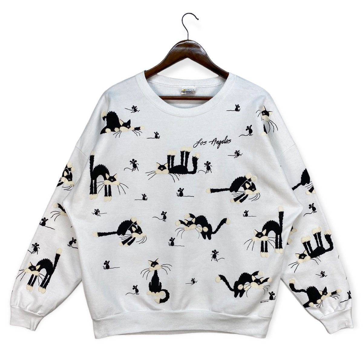 Habitat Vintage 80s Los Angeles Lifestyle Sweatshirt Size US L / EU 52-54 / 3 - 1 Thumbnail