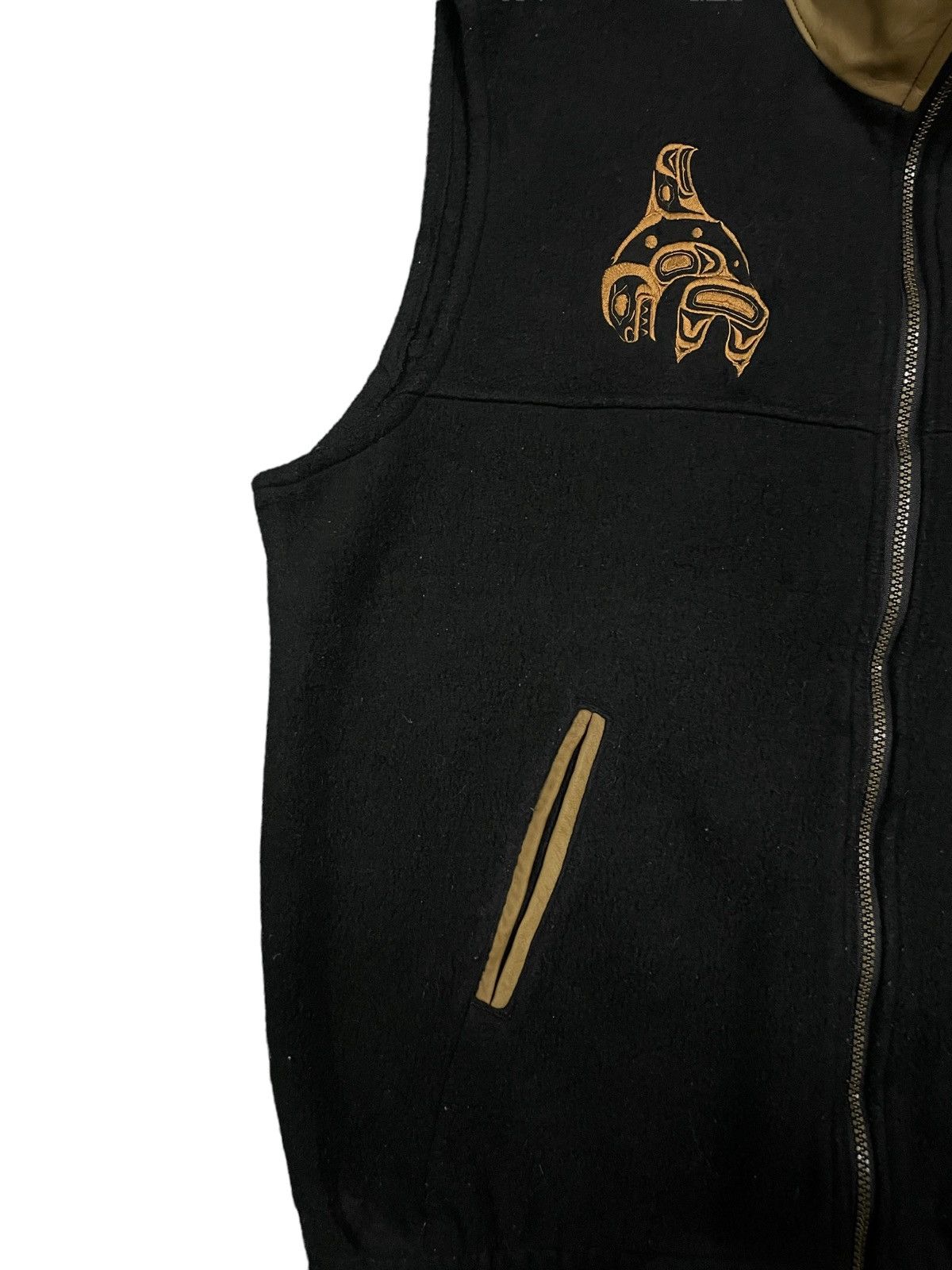 Japanese Brand Japanese Embroidery True Religion Karakuri Style Fleece Vest Size US L / EU 52-54 / 3 - 4 Thumbnail