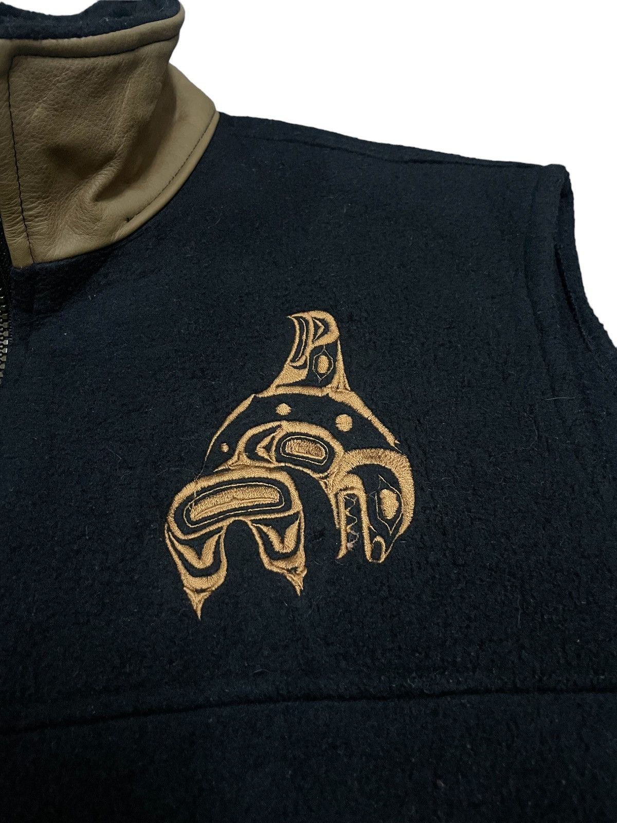 Japanese Brand Japanese Embroidery True Religion Karakuri Style Fleece Vest Size US L / EU 52-54 / 3 - 9 Thumbnail