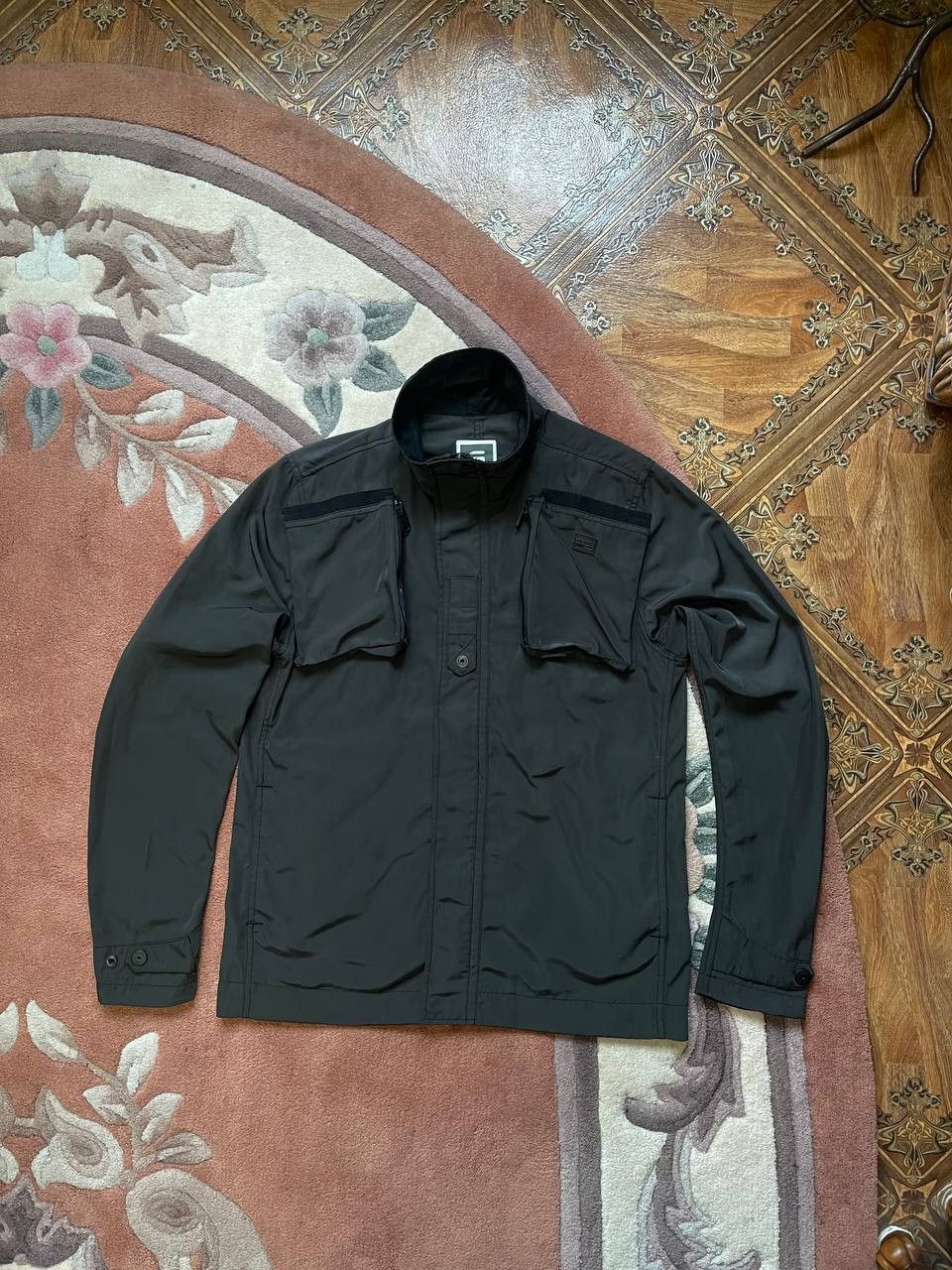 G-Star G-Star RAW Crad Overshirt Pockets Nylon Jacket Size US L / EU 52-54 / 3 - 1 Thumbnail