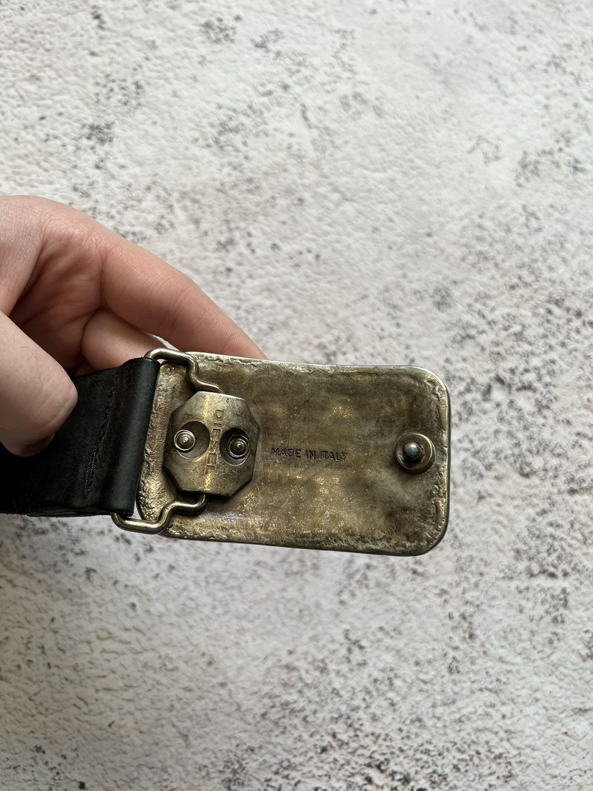 Diesel × Vintage Y2K DIESEL Vintage Leather Belt Size ONE SIZE - 3 Thumbnail