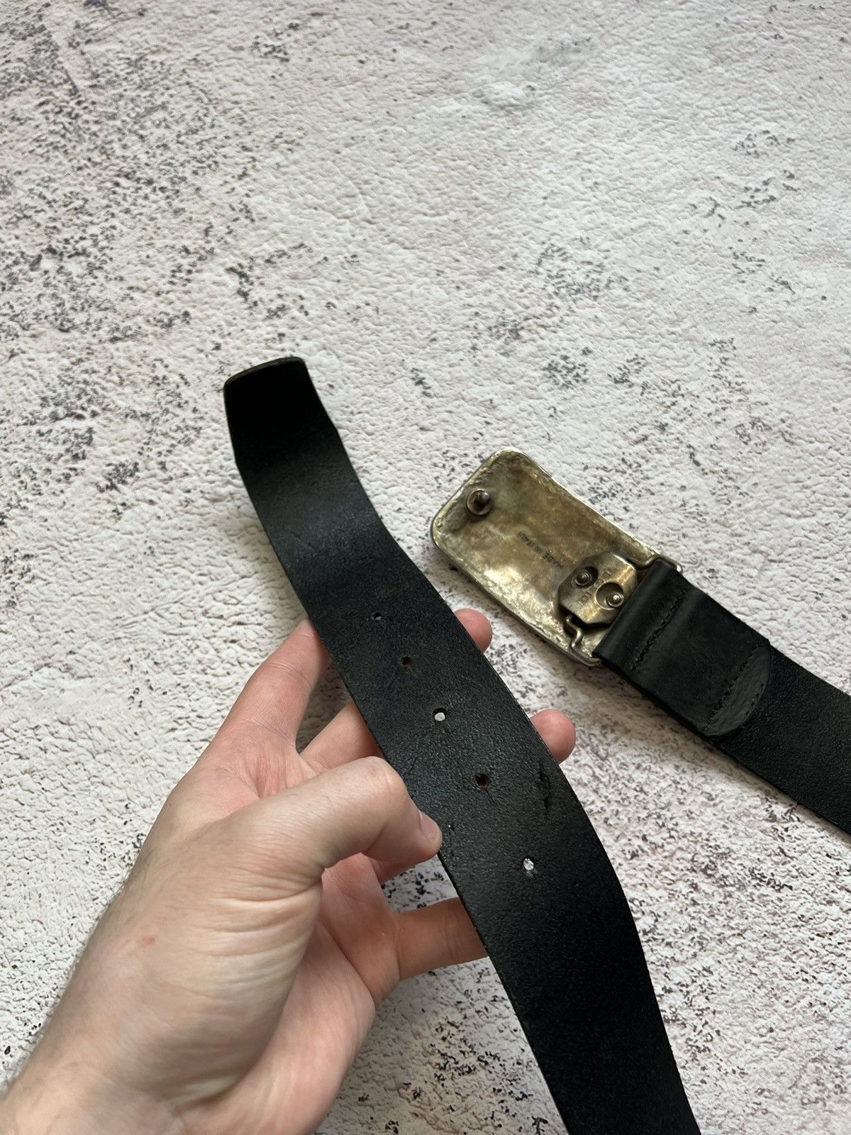Diesel × Vintage Y2K DIESEL Vintage Leather Belt Size ONE SIZE - 6 Thumbnail