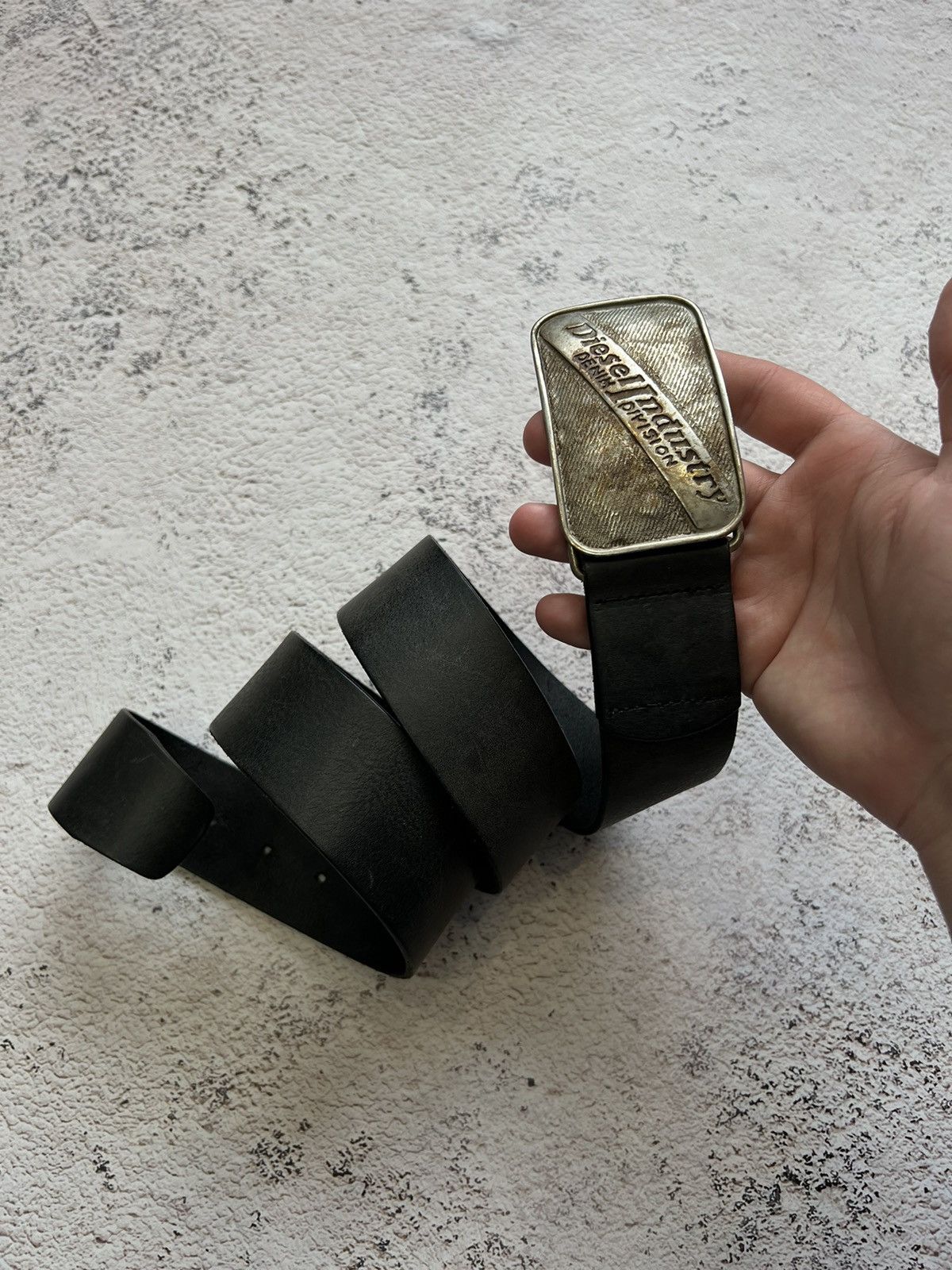 Diesel × Vintage Y2K DIESEL Vintage Leather Belt Size ONE SIZE - 4 Thumbnail