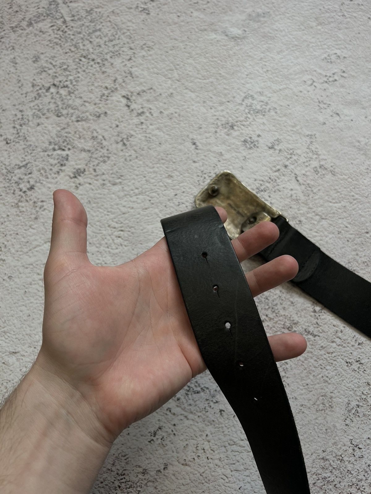 Diesel × Vintage Y2K DIESEL Vintage Leather Belt Size ONE SIZE - 7 Thumbnail