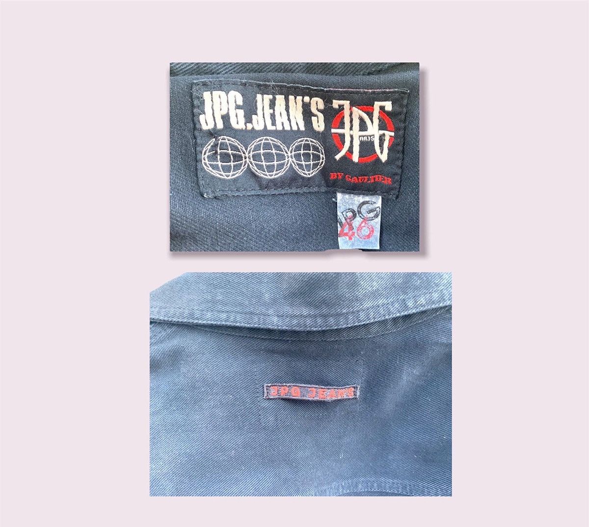Vintage Jean Paul Gaultier JPG Jeans Black Denim 90s Vintage Women’s Size S / US 4 / IT 40 - 7 Thumbnail