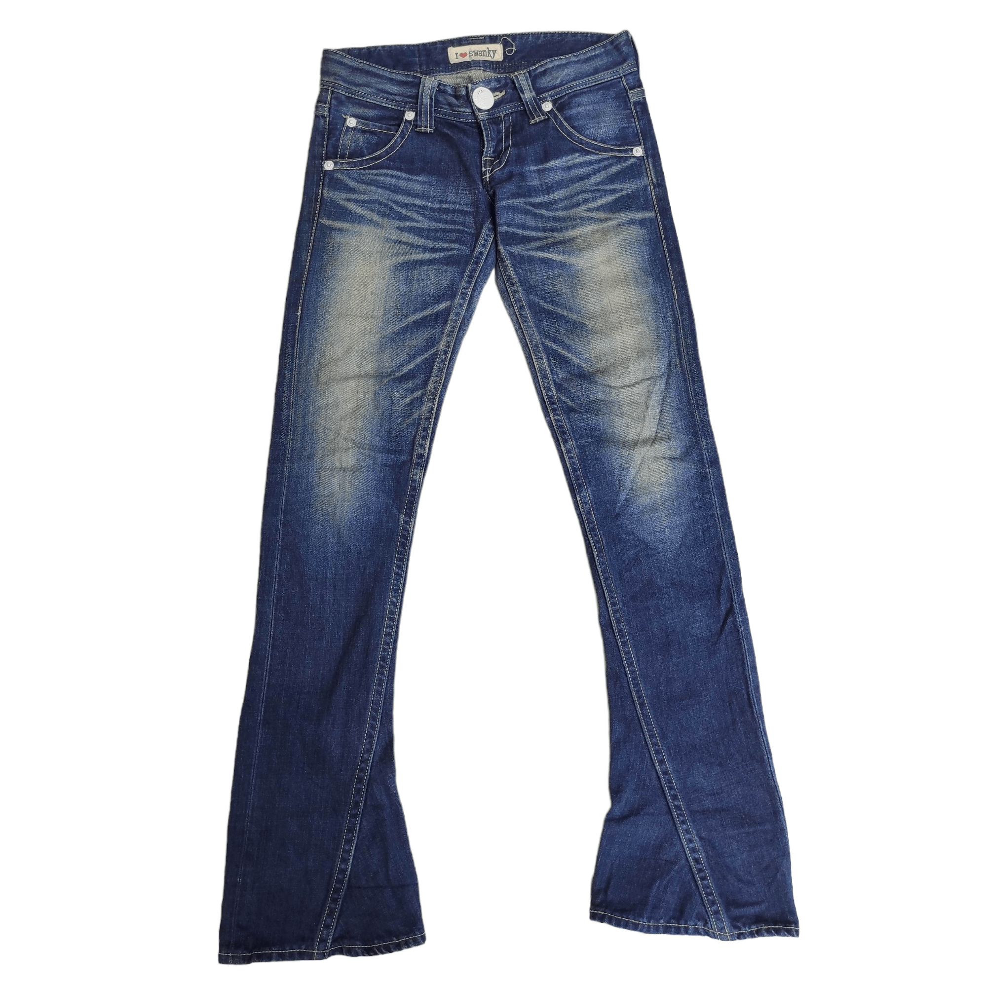 Hysteric Glamour Flare Jeans SWANKY low rise Bootcut Denim size 24 fit 26 Size US 26 / EU 42 - 2 Thumbnail