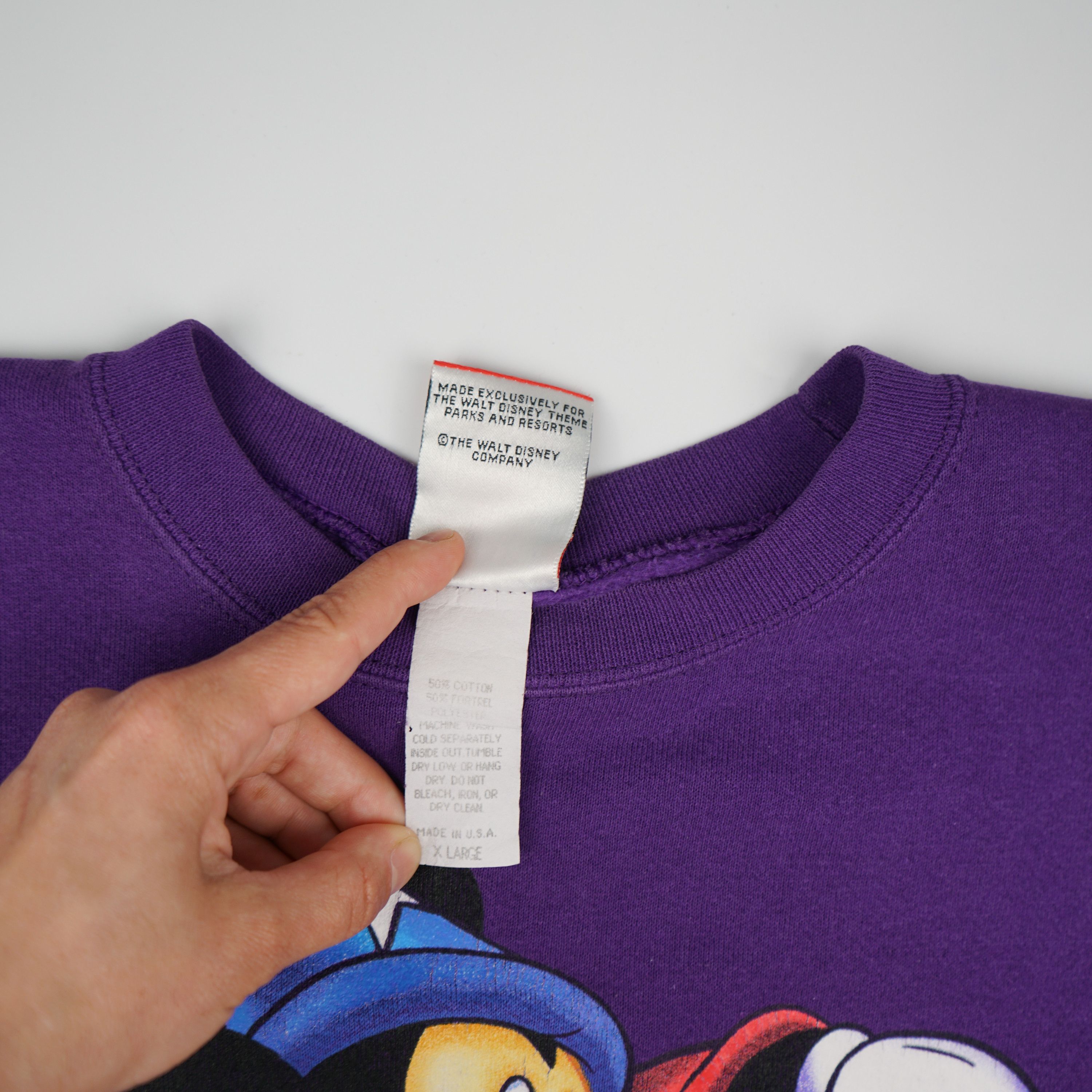 Disney × Mickey Mouse × Vintage 1990s Mickey Mouse Magician Sweatshirt Size US XL / EU 56 / 4 - 5 Thumbnail