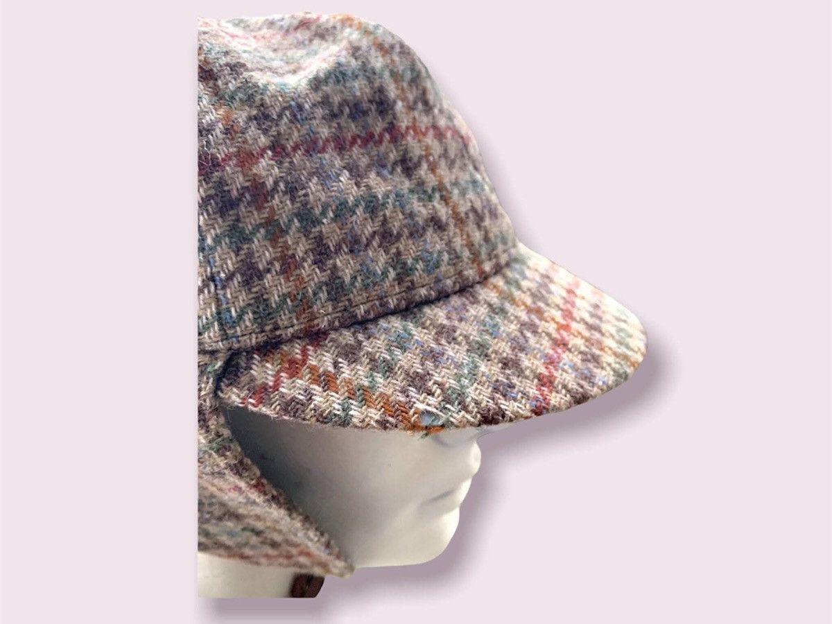 Vintage Plaid Wool Hat Men’s Vintage Deerstalker Ear Flap Cap Size ONE SIZE - 2 Thumbnail