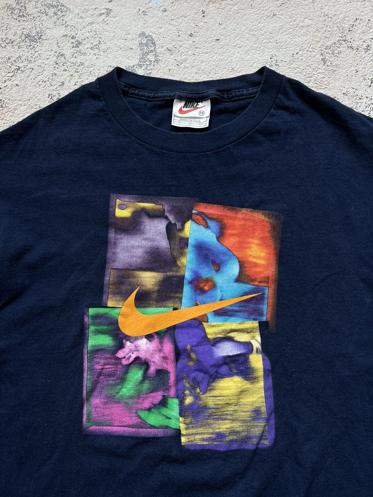 Nike × Vintage Y2K Vintage Nike Logo Long Sleeve Tee Shirt Size US M / EU 48-50 / 2 - 1 Thumbnail