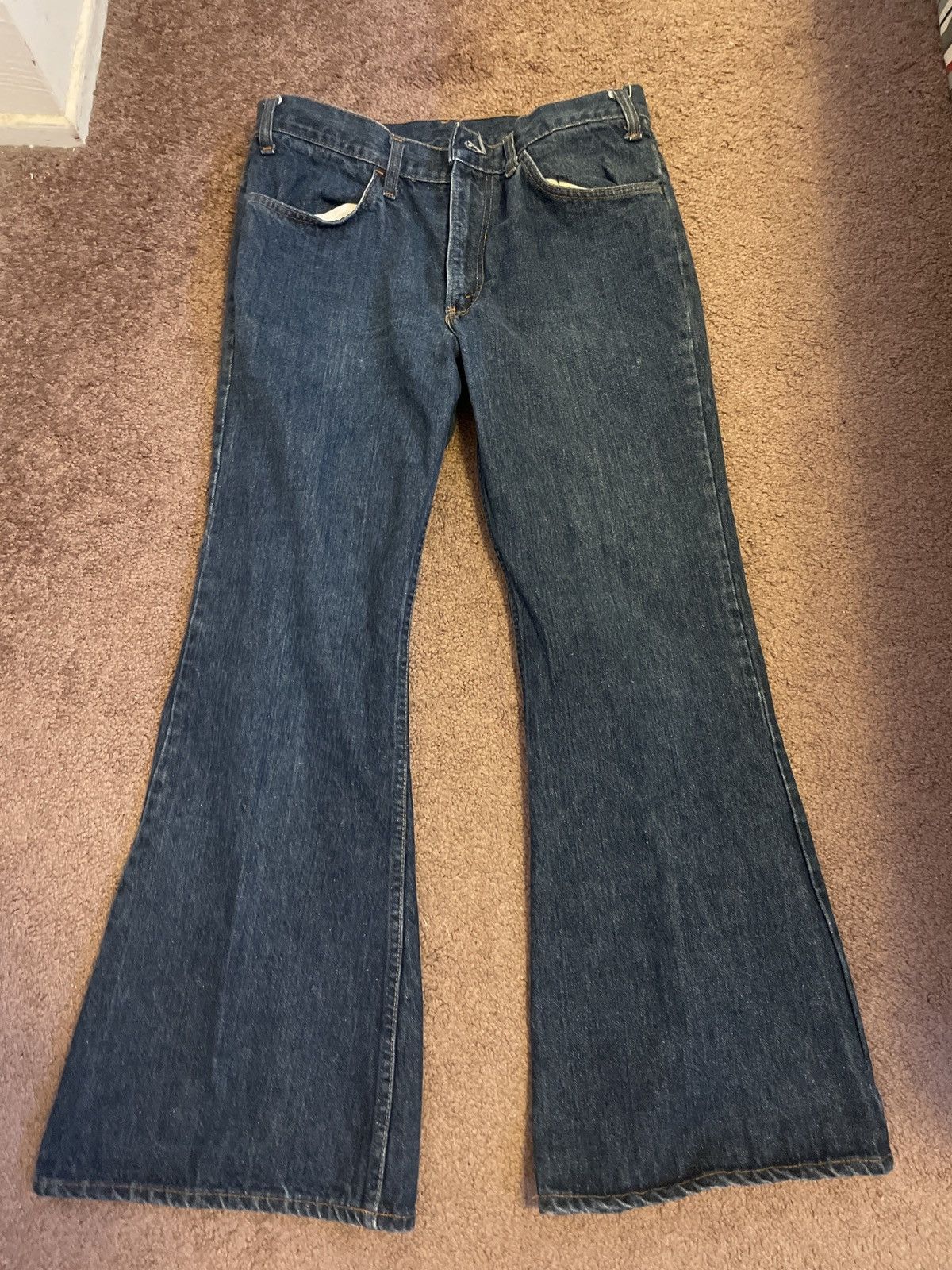 image of Levis x Vintage 70's Levi’S Bell Bottom Jeans Orange Tab in Blue, Men's (Size 33)