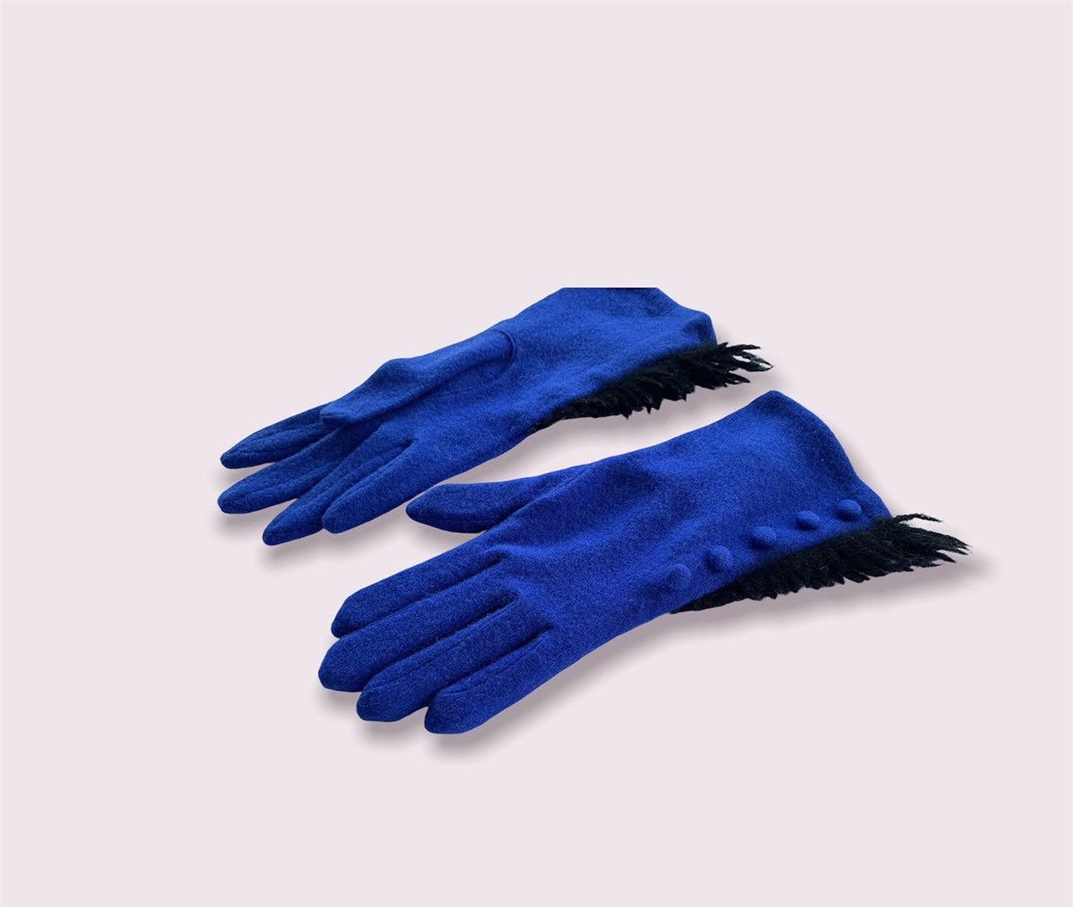 Vintage Alfred Sung Wool Gloves Women’s Vintage Designer 90’s Size ONE SIZE - 4 Thumbnail