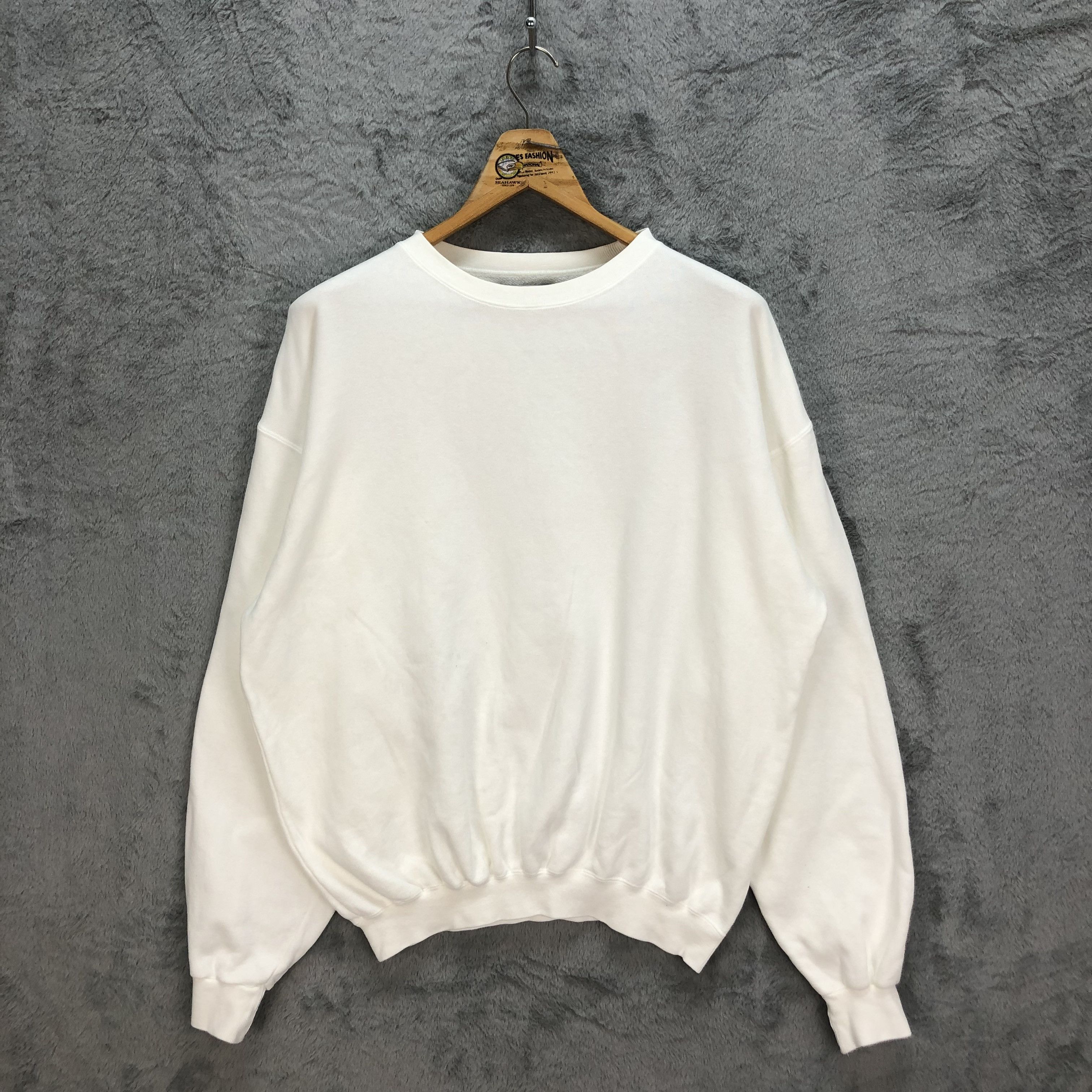 Kenzo VINTAGE KENZO JEANS BACK BIG LOGO WHITE SWEATSHIRT #5225-180 Size US L / EU 52-54 / 3 - 3 Thumbnail
