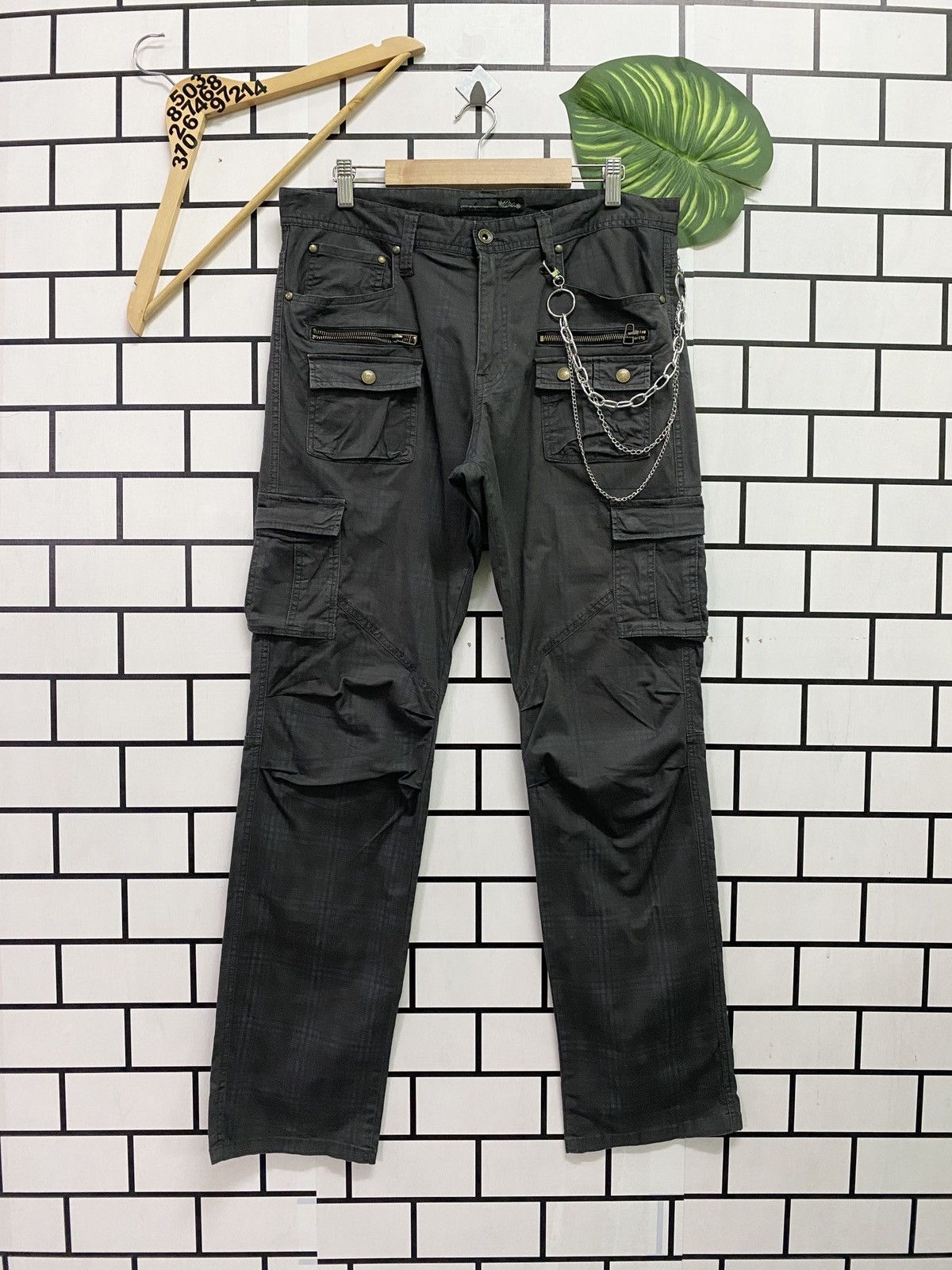 Japanese Brand × Mossimo Japanese Tactical MOSSIMO Checked Multi pocket Cargo Pants Size US 32 / EU 48 - 1 Thumbnail