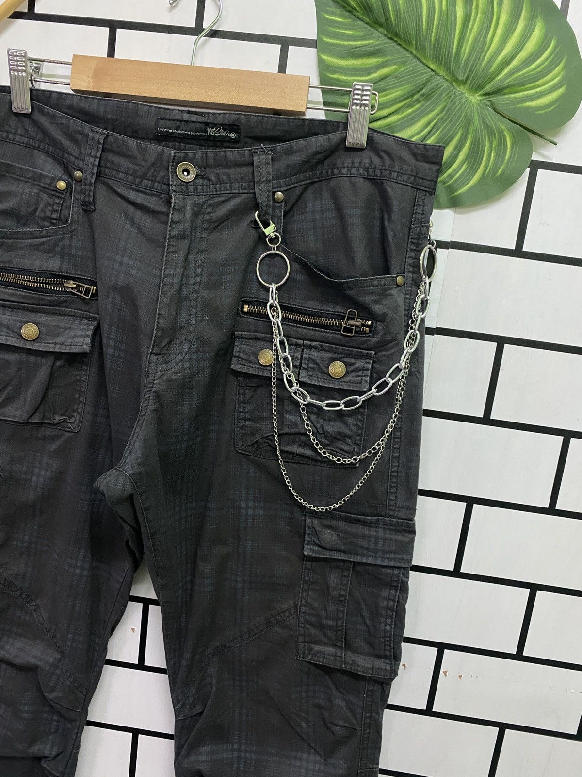 Japanese Brand × Mossimo Japanese Tactical MOSSIMO Checked Multi pocket Cargo Pants Size US 32 / EU 48 - 5 Thumbnail